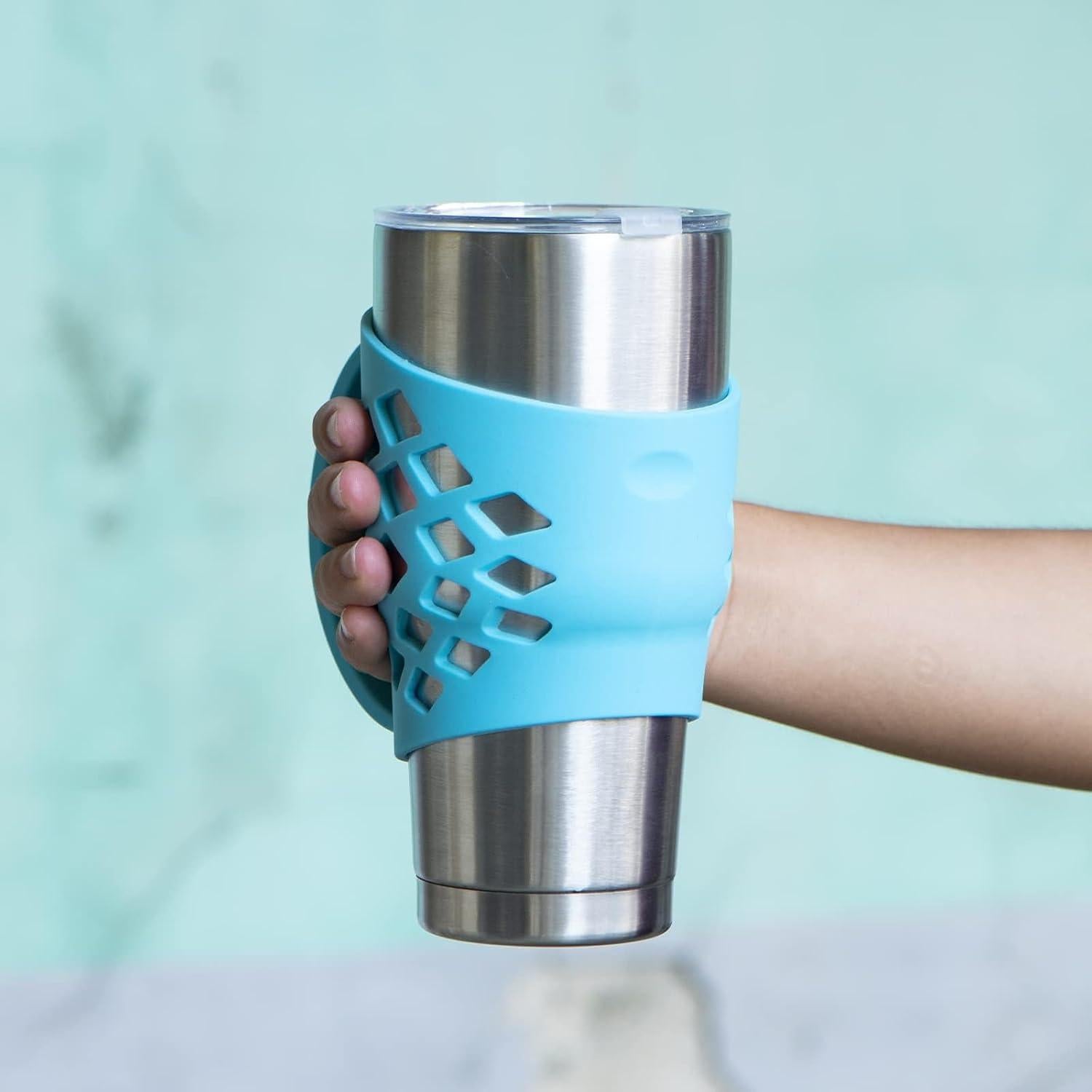 Manga de Silicona Antideslizante TRINENOX para Vasos 30 oz Rosa