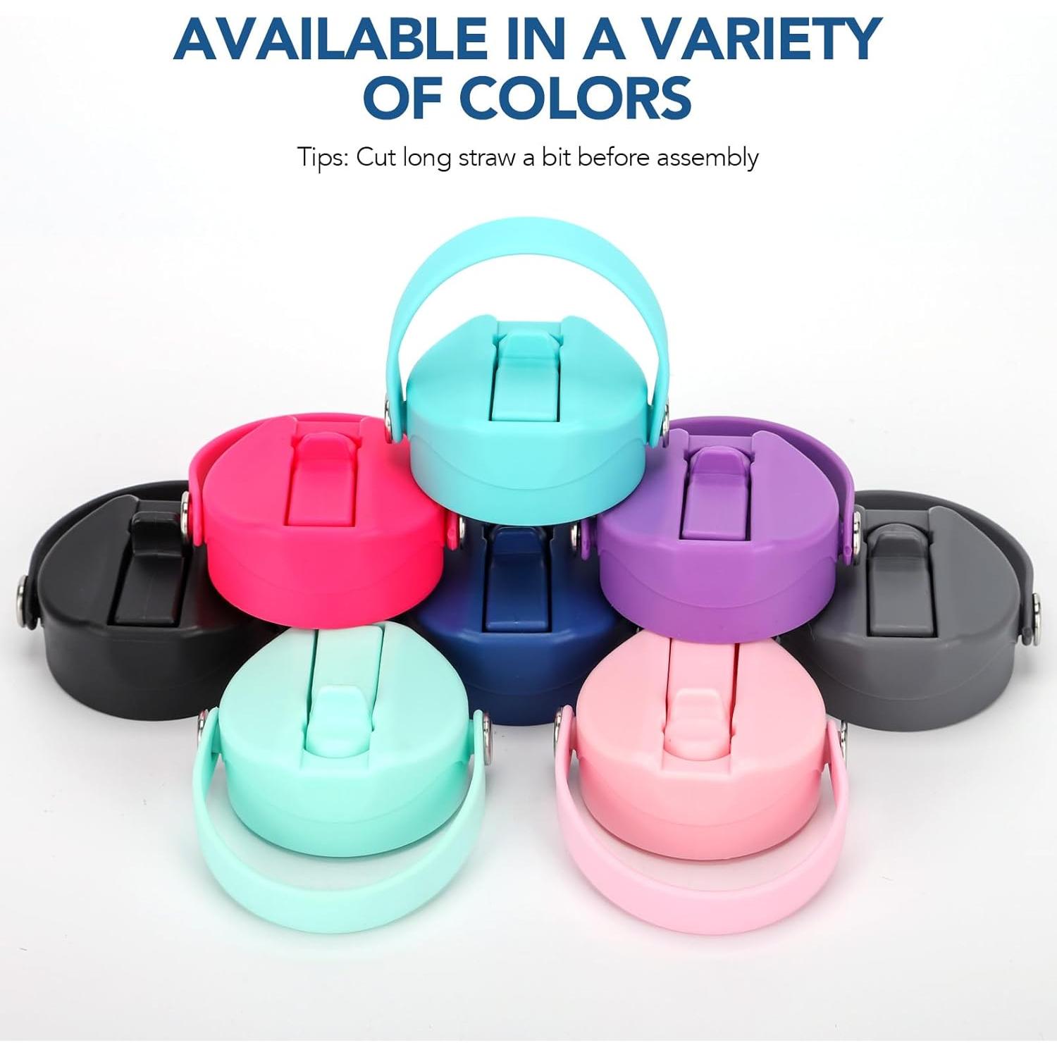 Tapa con Popote SYACOT para Botellas de Boca Ancha 32oz 40oz