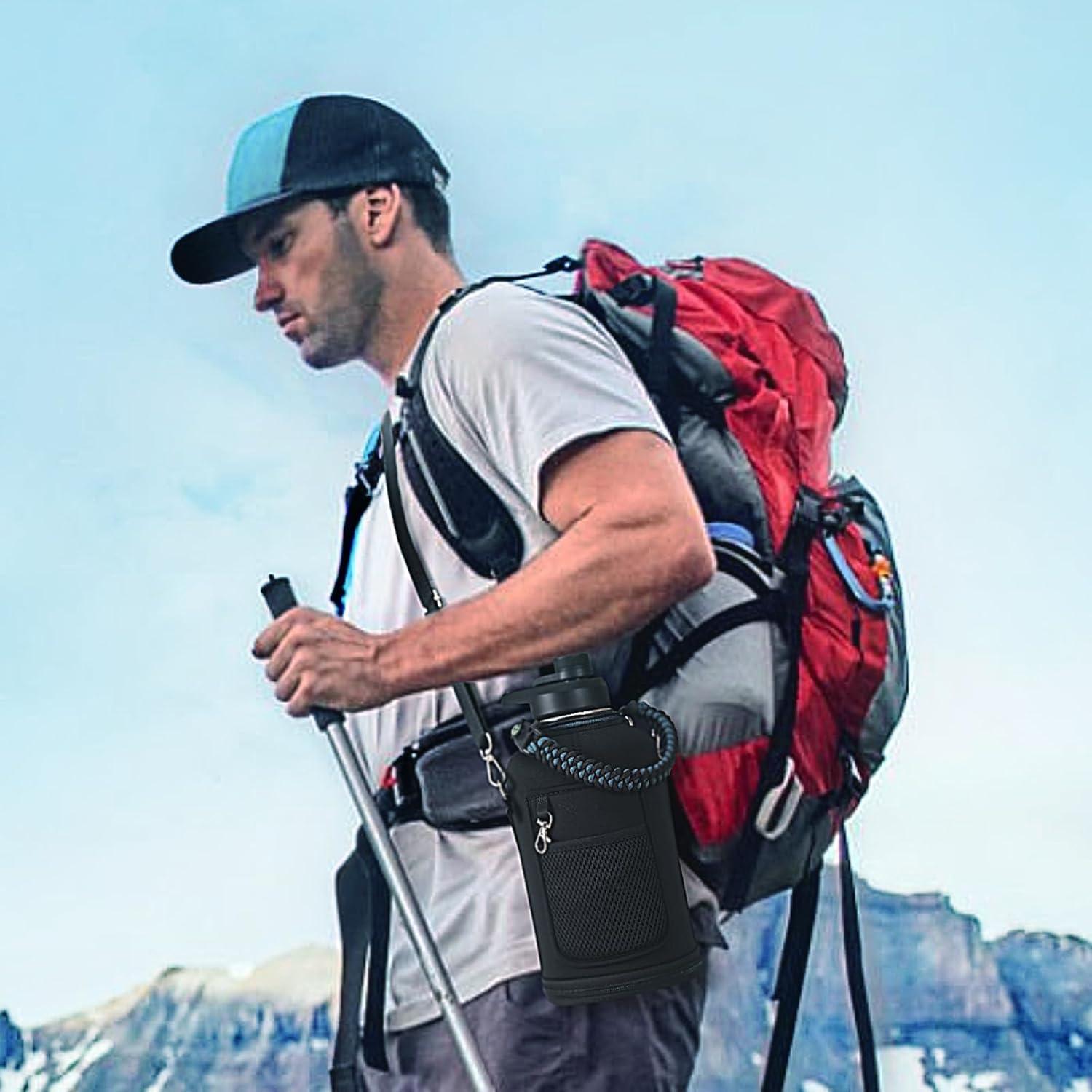 Bolsa Portabotellas de Agua WixByti 64 oz con Correa Ajustable