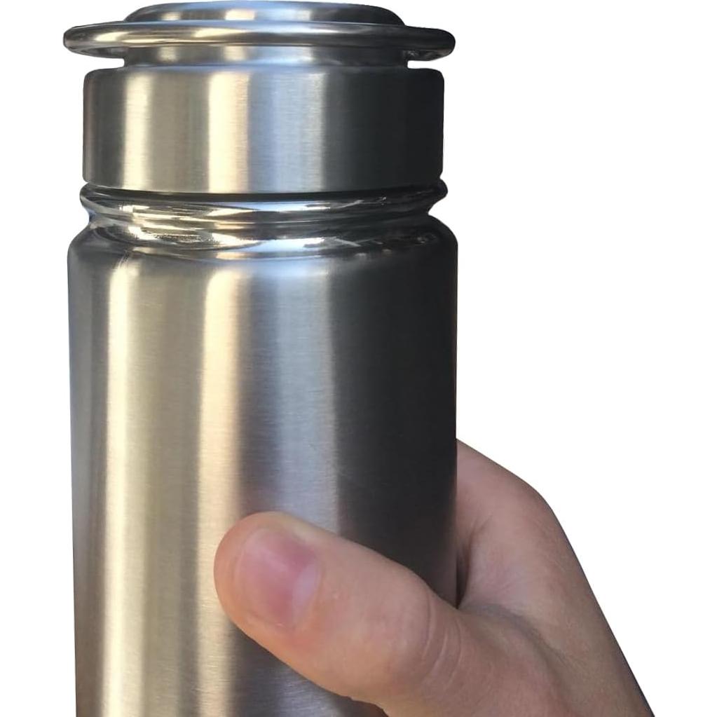 Juego de 2 Tapas de Acero Inoxidable ZOOPOLR para Botellas Anchas