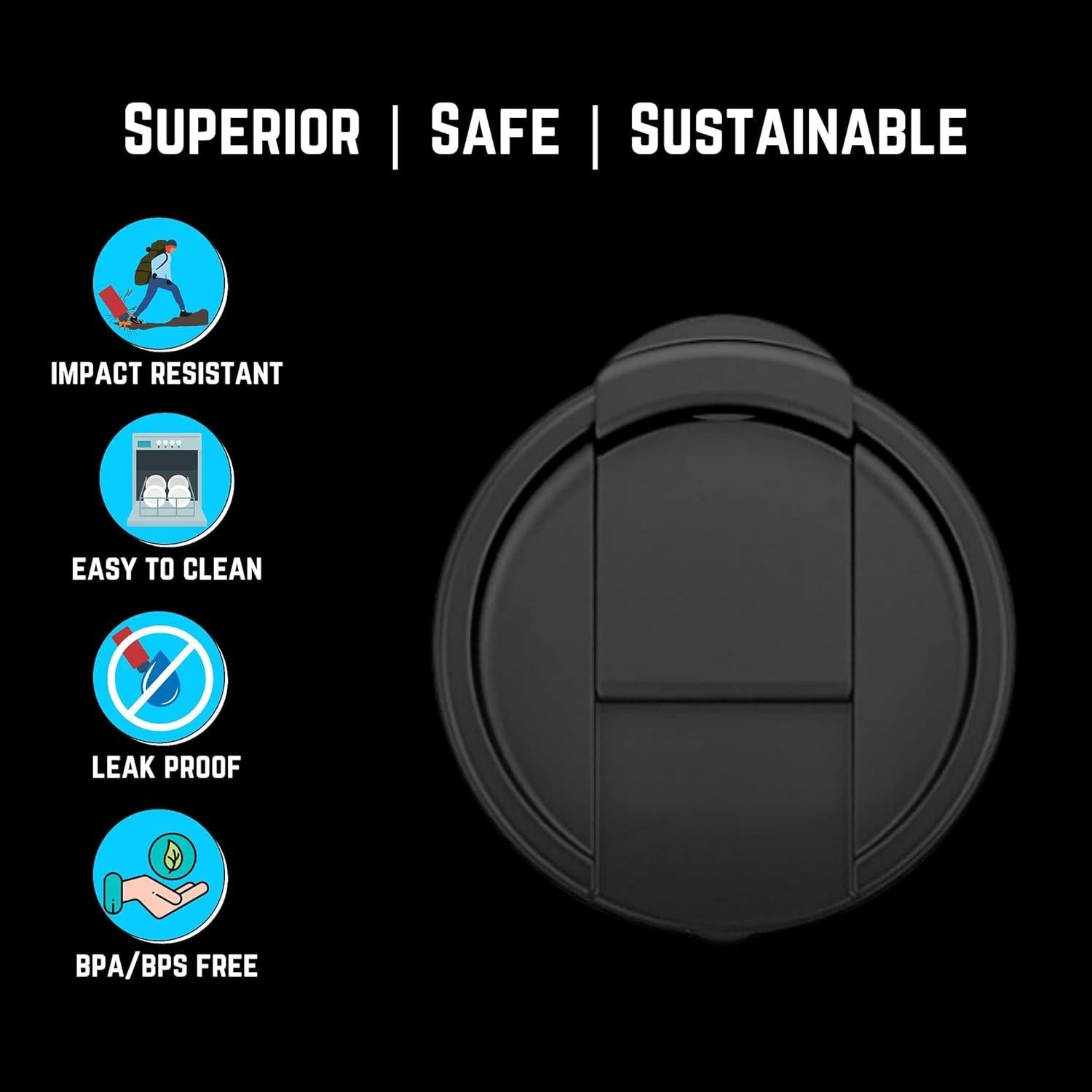 Tapa de Boca Ancha Hydro Flip NuRich para Botellas Aisladas