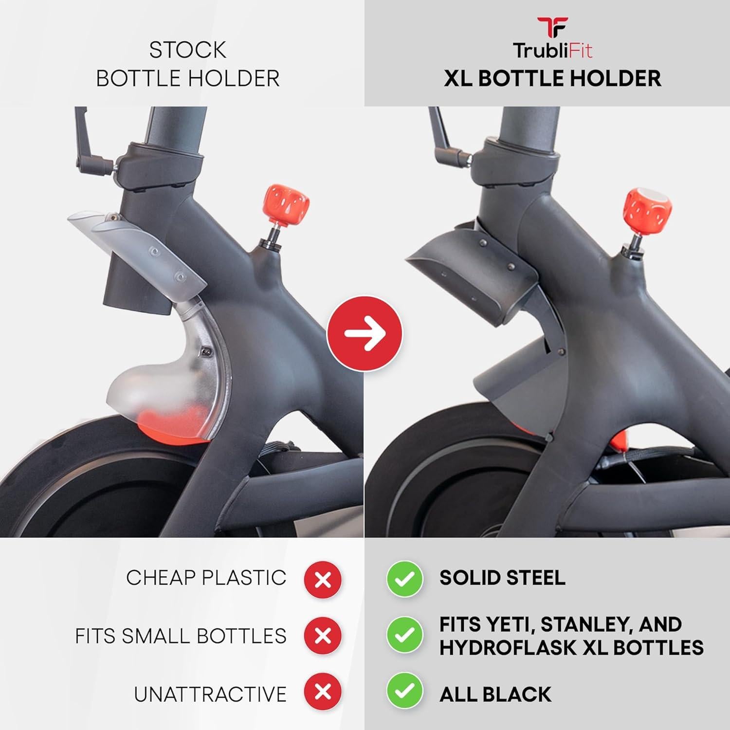 Soportes de Botellas XL TrubliFit para Bicicleta Peloton Original