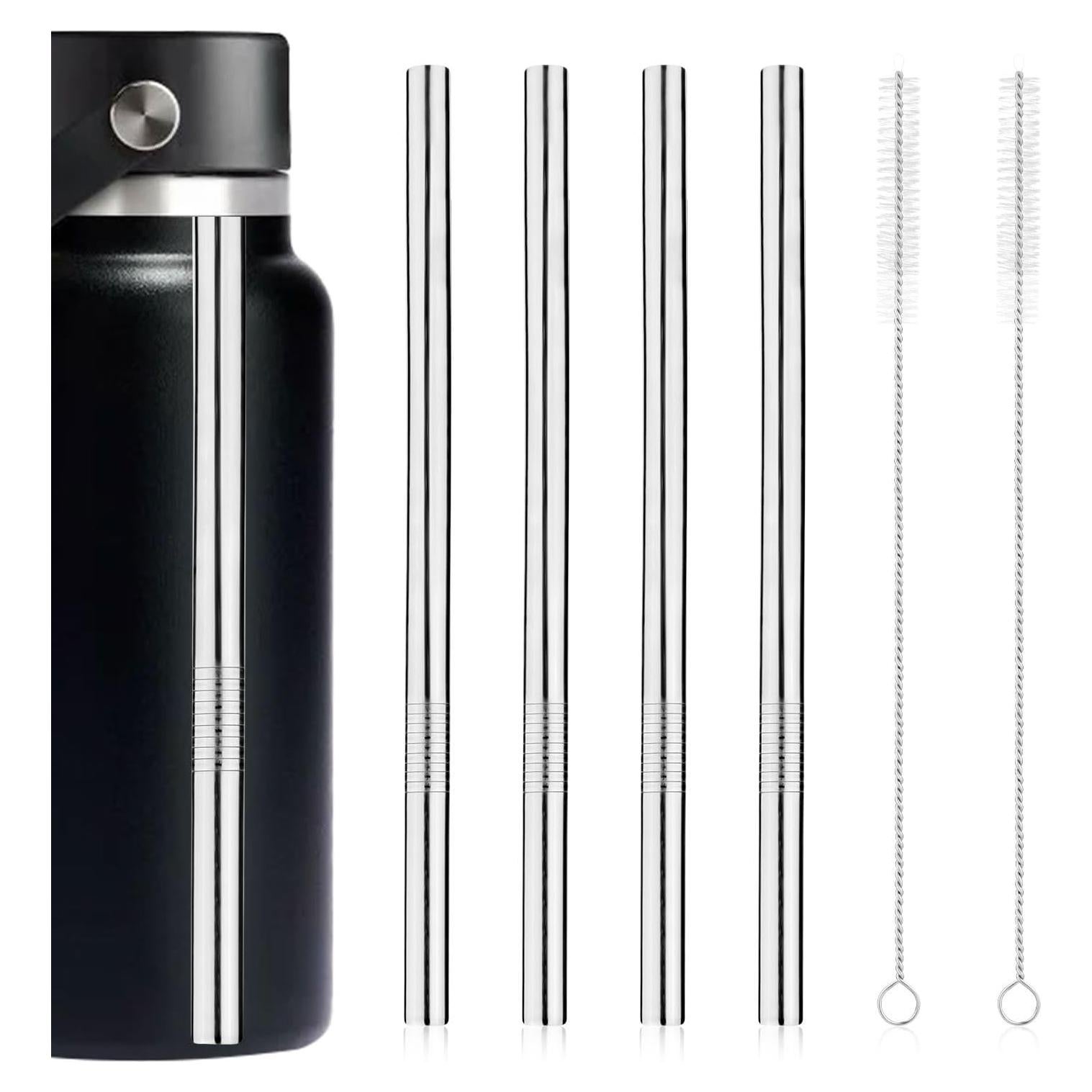 4 Pajitas de Metal Reemplazo para Botella Hydro Flask 32oz