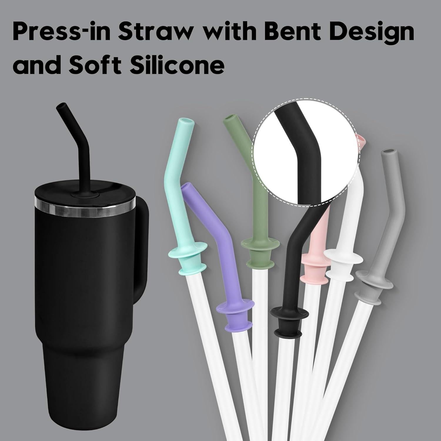 Juego de 3 Popotes Desmontables Miracredo para Hydroflask 20-40 oz