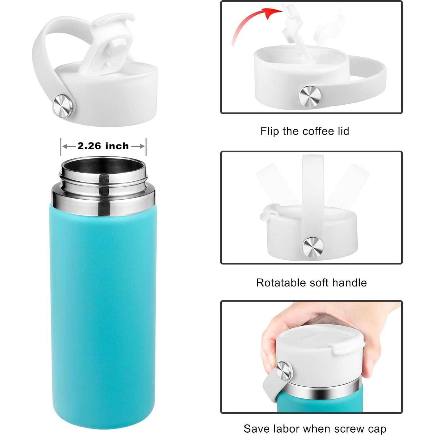 Tapa de Reemplazo FLORAPELL para Hydro Flask Boca Ancha 12-40 oz