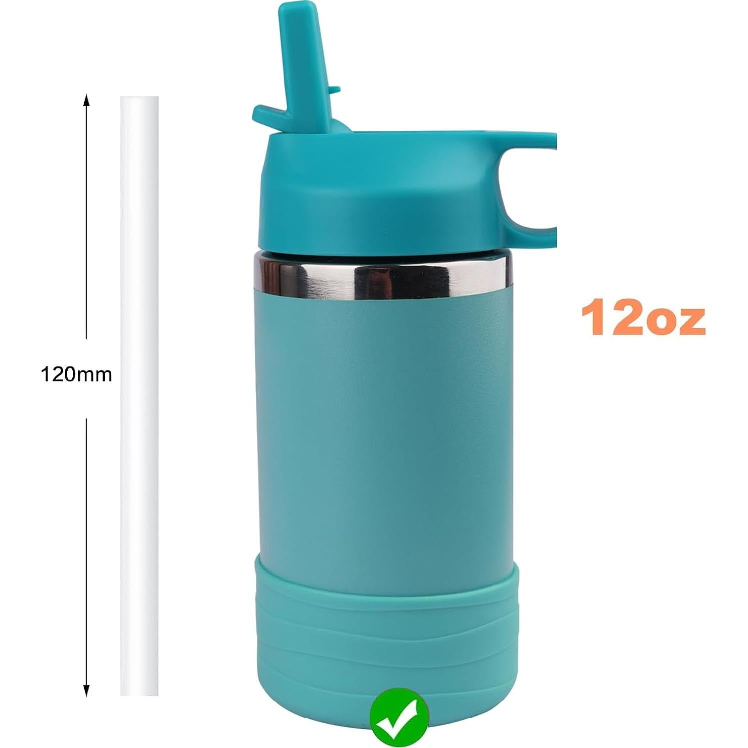 Popotes Reutilizables Bubrike para Hydro Flask 12oz - 6 Piezas