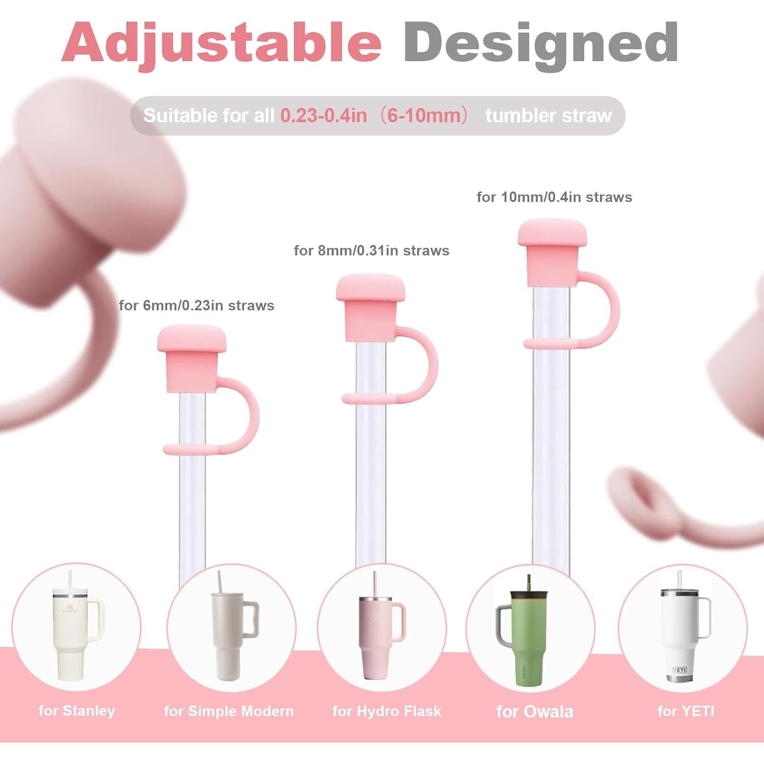 Tapa de Cubierta de Pajita Ajustable Ghislaine para Tazas 6-10mm