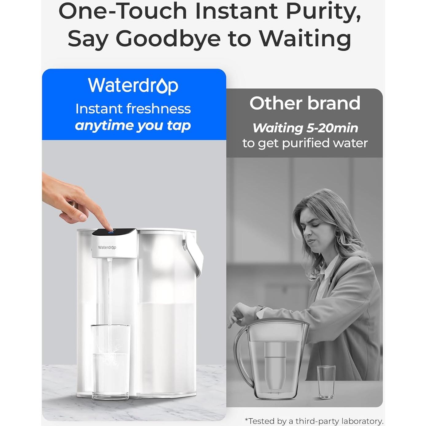 Dispensador de Agua Filtrada Waterdrop WD-ED61W 15 Tazas Blanco