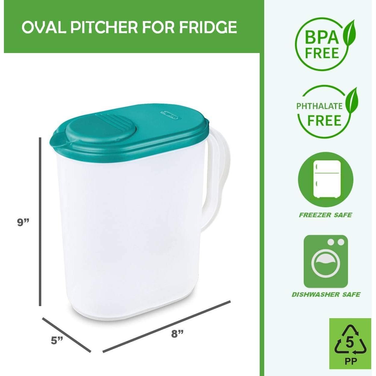 Jarra de Agua Plástica Tribello 3.8 L con Tapa y Pico Pivotante