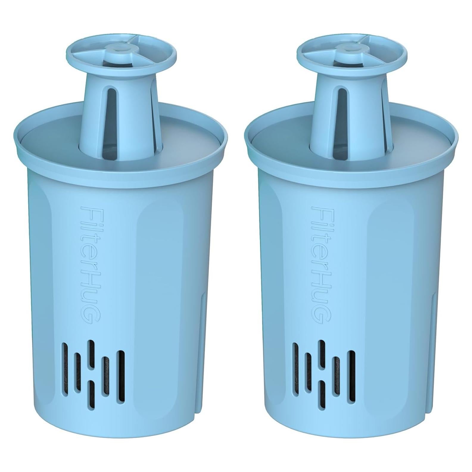 Filtro de Agua FILTERHUG 2 Pack, Compatible con Brita, Reduce Cloro