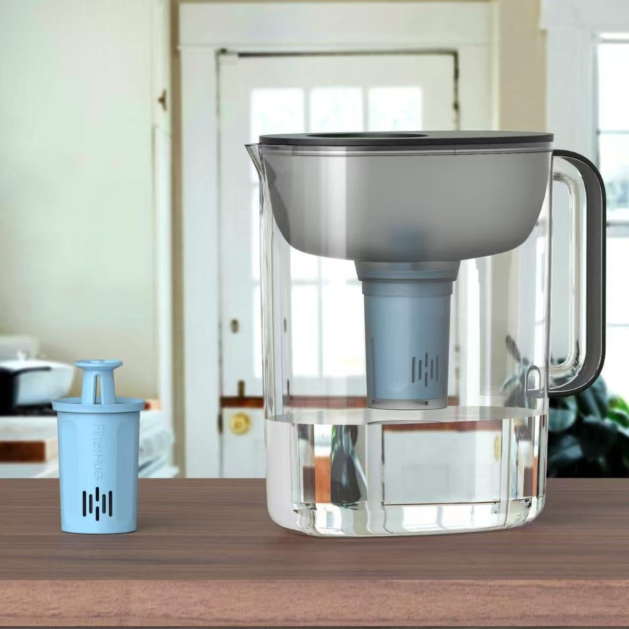 Filtro de Agua FILTERHUG 2 Pack, Compatible con Brita, Reduce Cloro