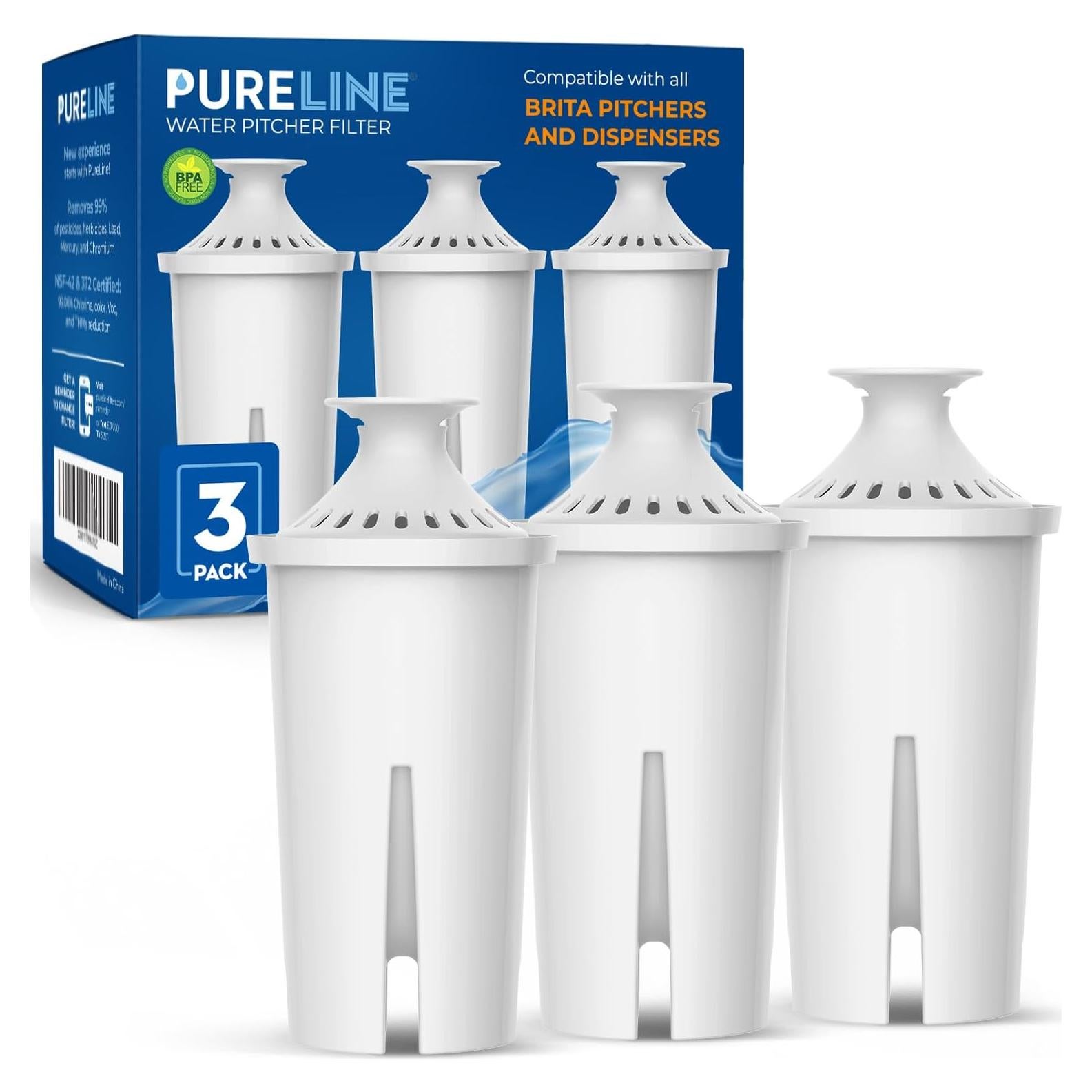 Filtros de agua PURELINE para jarras Brita - 3 unidades