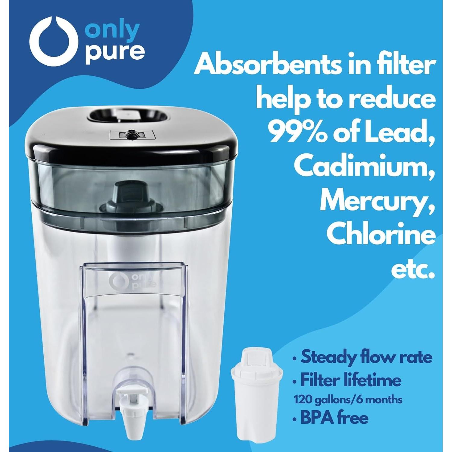 Dispensador de Agua Filtrada OnlyPure UltraMax 40 Tazas