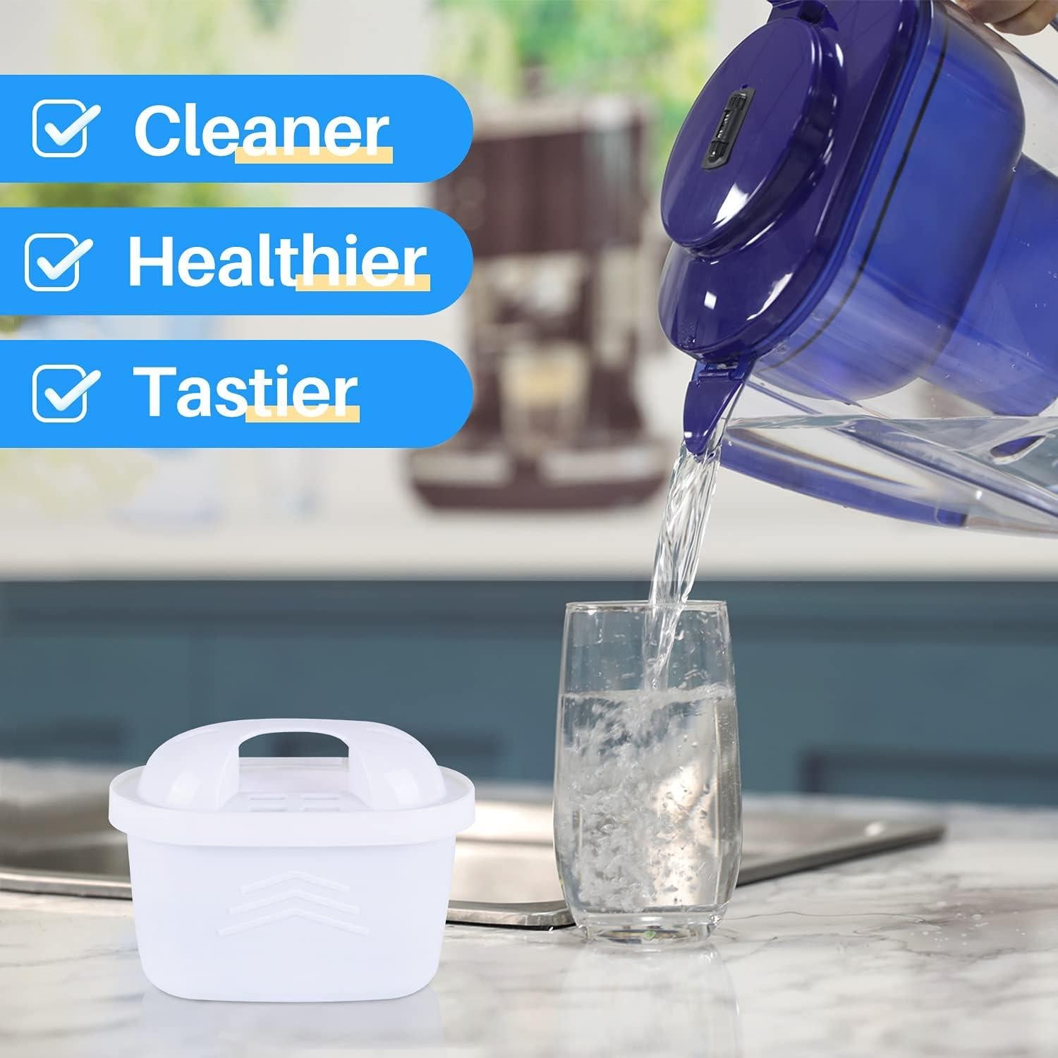 Filtro de Agua de Jarra ICEPURE JFC001 3 Pack Compatible Brita