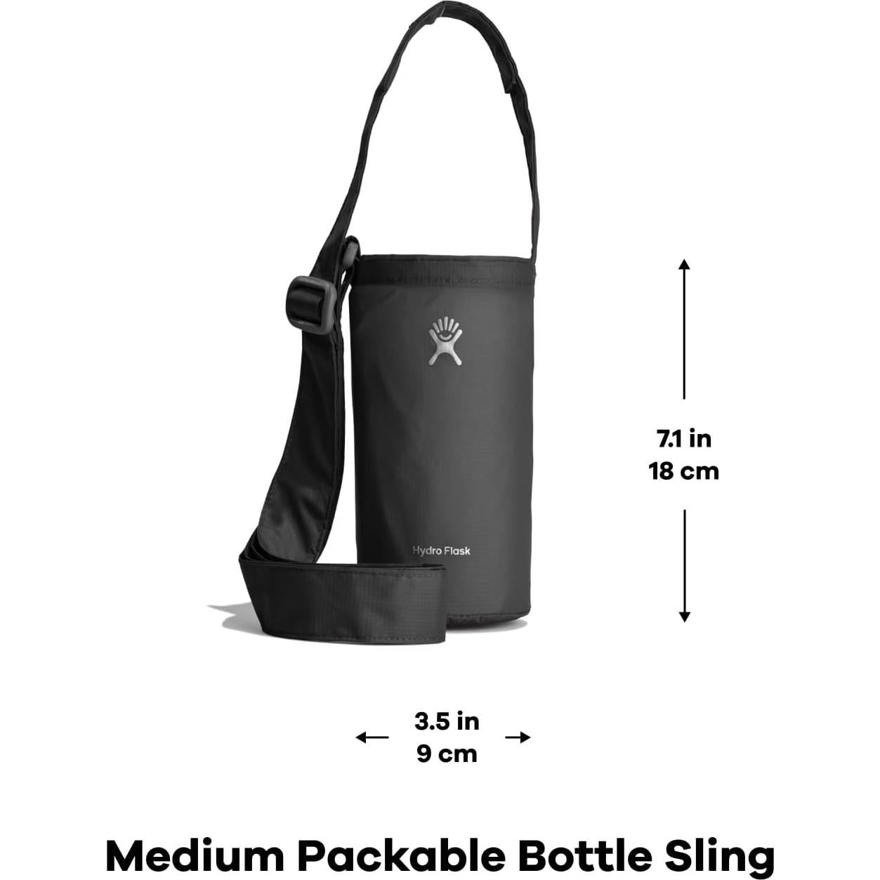 Sling Packable Hydro Flask Mediana Negro para Botellas 0.95L/1.18L