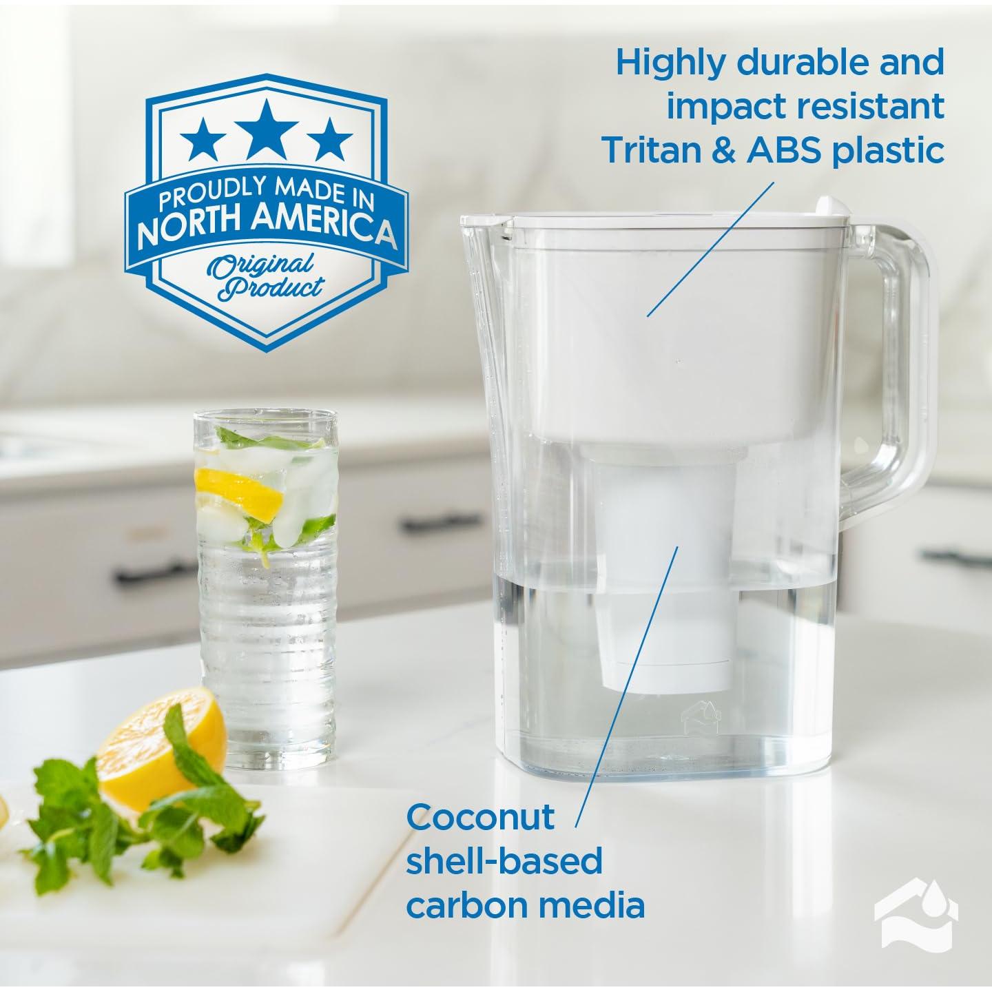 Jarra Filtrante HOMEWATER 2.4L Blanca - Libre de BPA