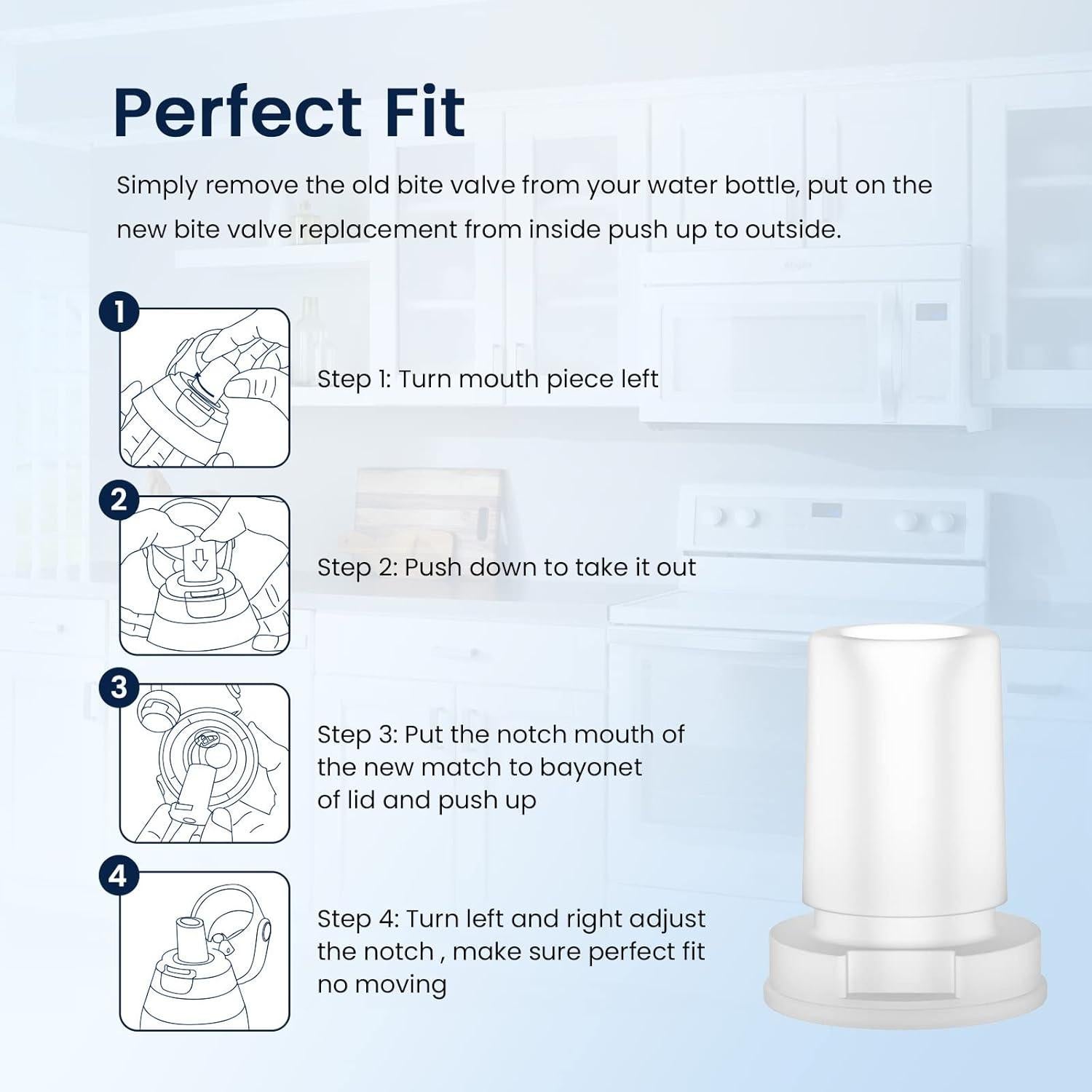 Filtros de Agua GLACIER FRESH Reemplazo para Brita BB06 4 Piezas
