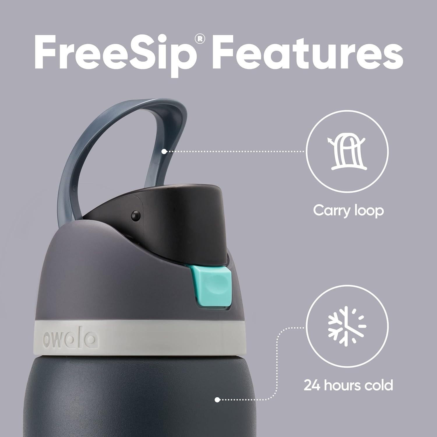 Botella de Agua Owala FreeSip 40oz Acero Inoxidable Aislada