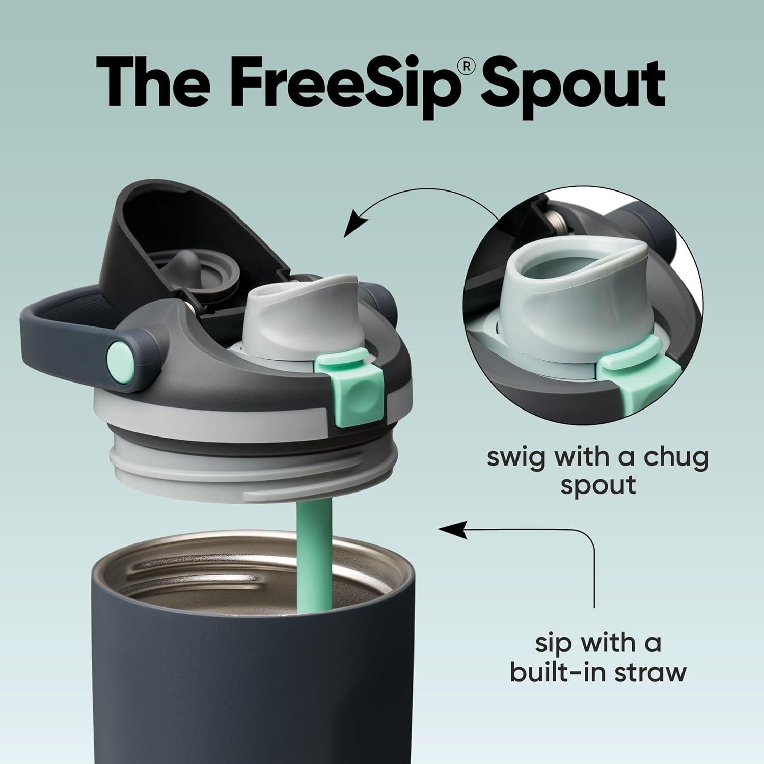 Botella de Agua Aislada Owala FreeSip Sway 887ml Marea Nublada