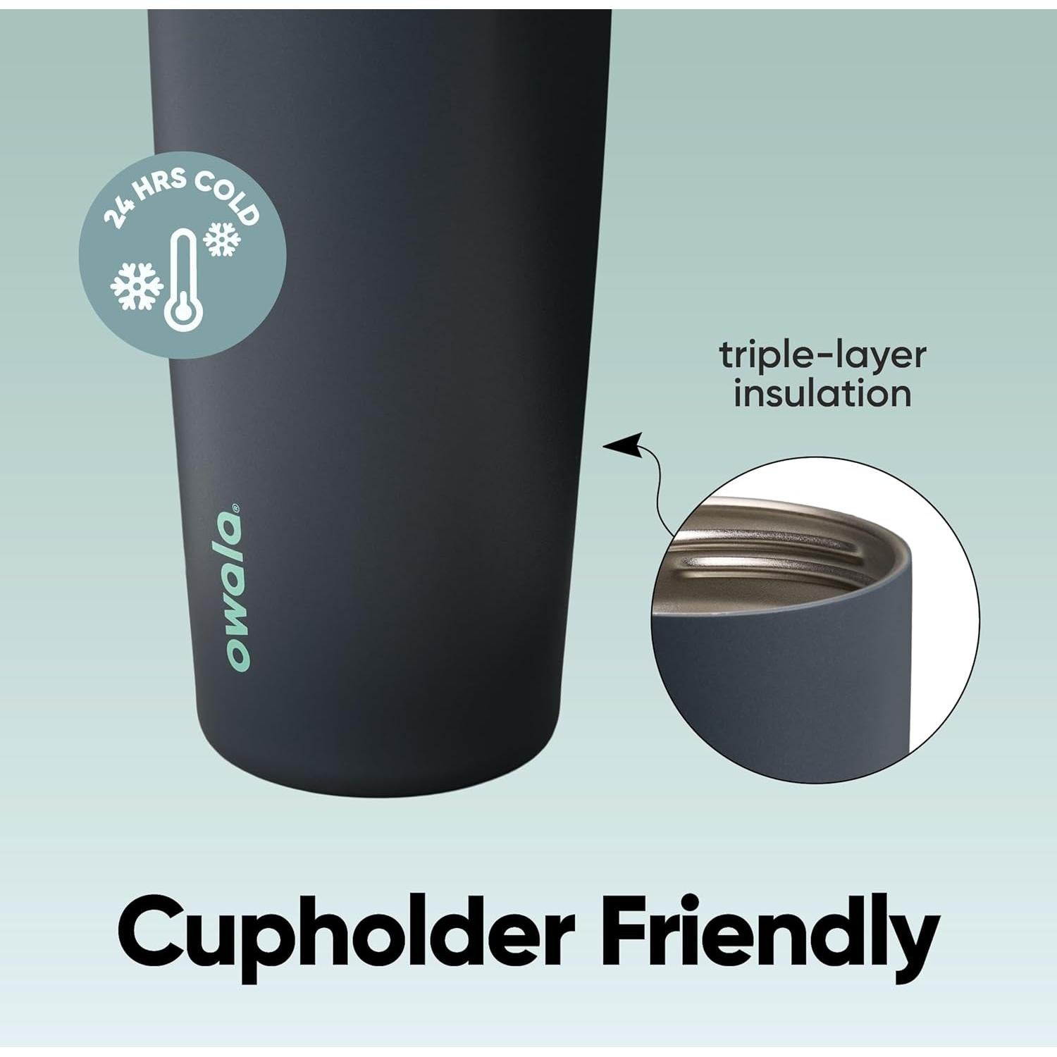 Botella de Agua Aislada Owala FreeSip Sway 887ml Marea Nublada