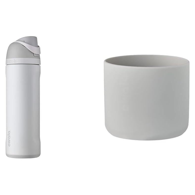 Botella de Agua Aislada Owala FreeSip 24 oz Acero Inoxidable Gris