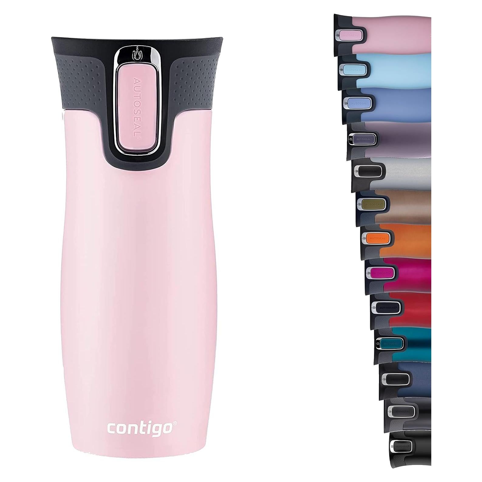 Taza Térmica Contigo West Loop 450 ml Rosa Milenial a Prueba de Fugas
