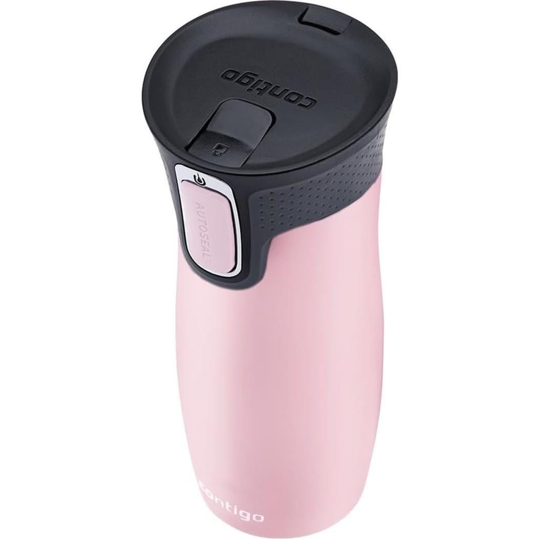 Taza Térmica Contigo West Loop 450 ml Rosa Milenial a Prueba de Fugas