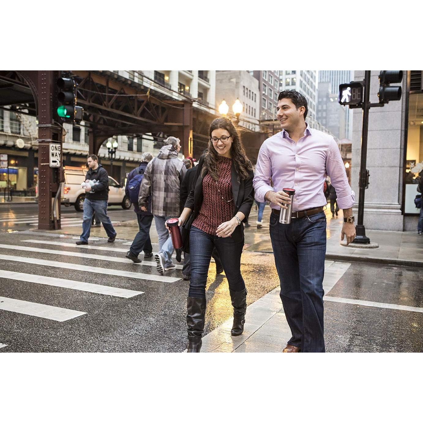 Taza de Viaje Contigo Pinnacle 300 ml Acero Inoxidable Mate