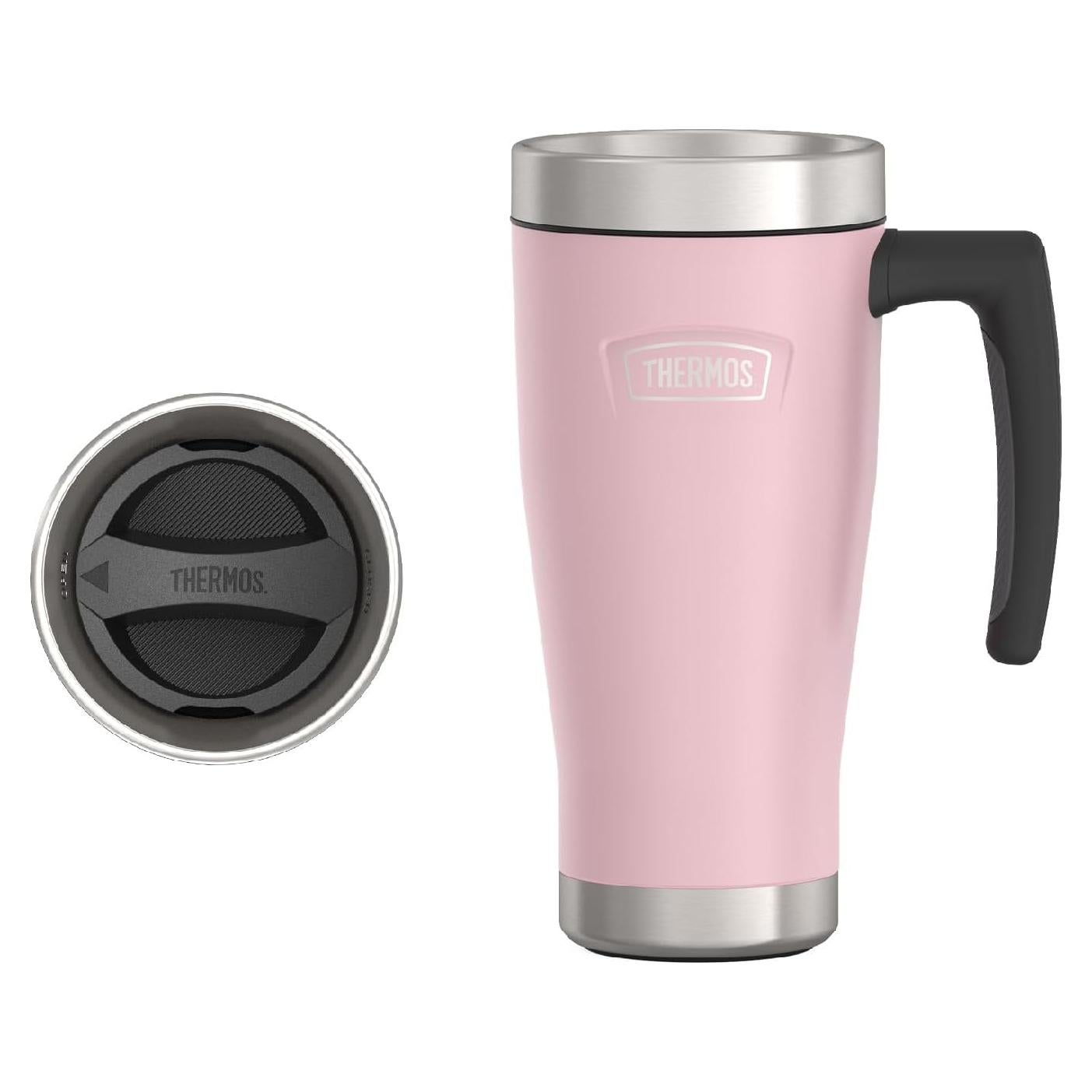 Taza Aislada THERMOS Serie ICON Acero Inoxidable 0.47 L Rosa