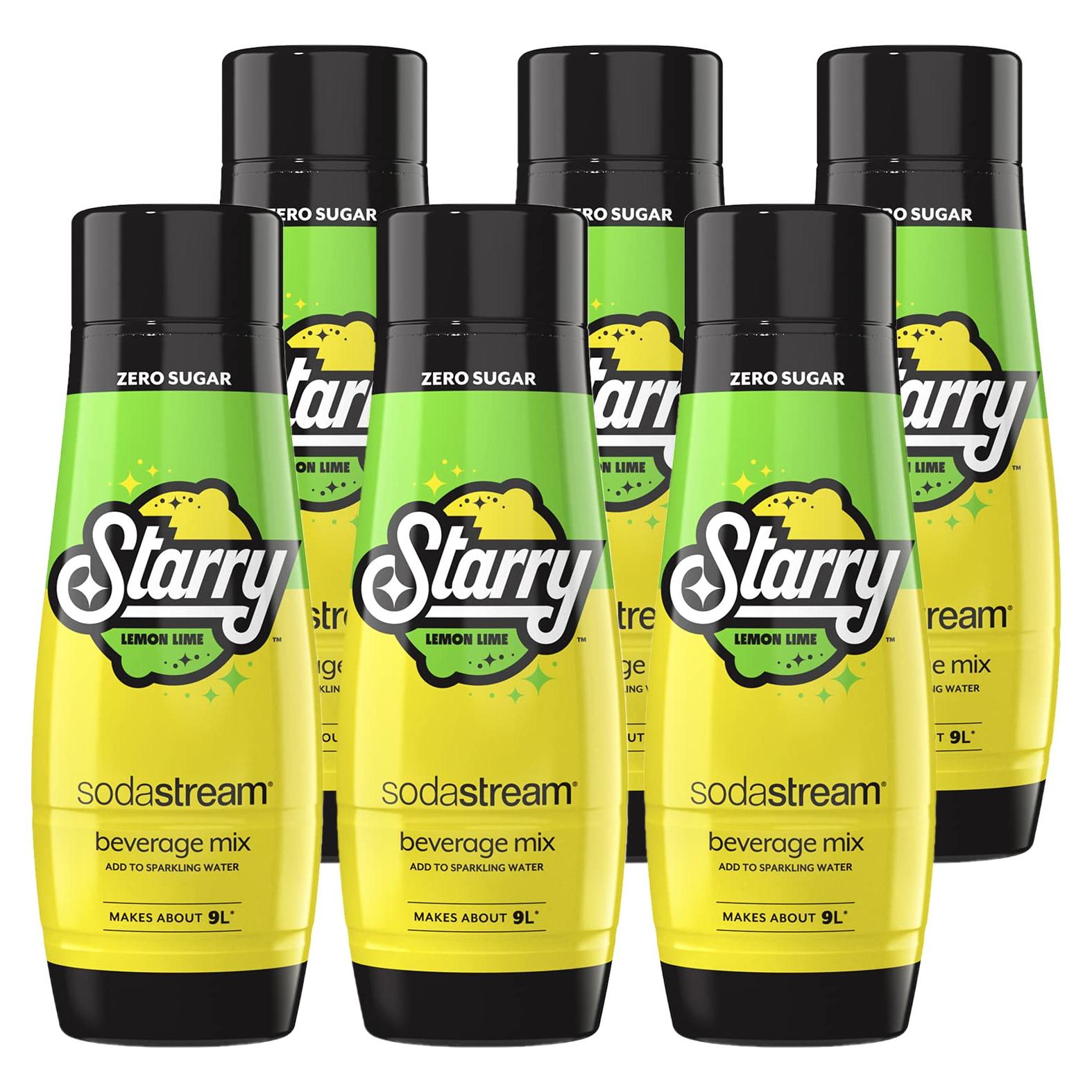 Mezcla SodaStream Starry Cero Azúcar 440ml - Paquete de 6