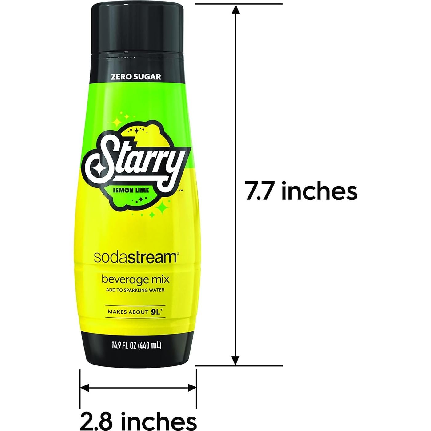 Mezcla SodaStream Starry Cero Azúcar 440ml - Paquete de 6