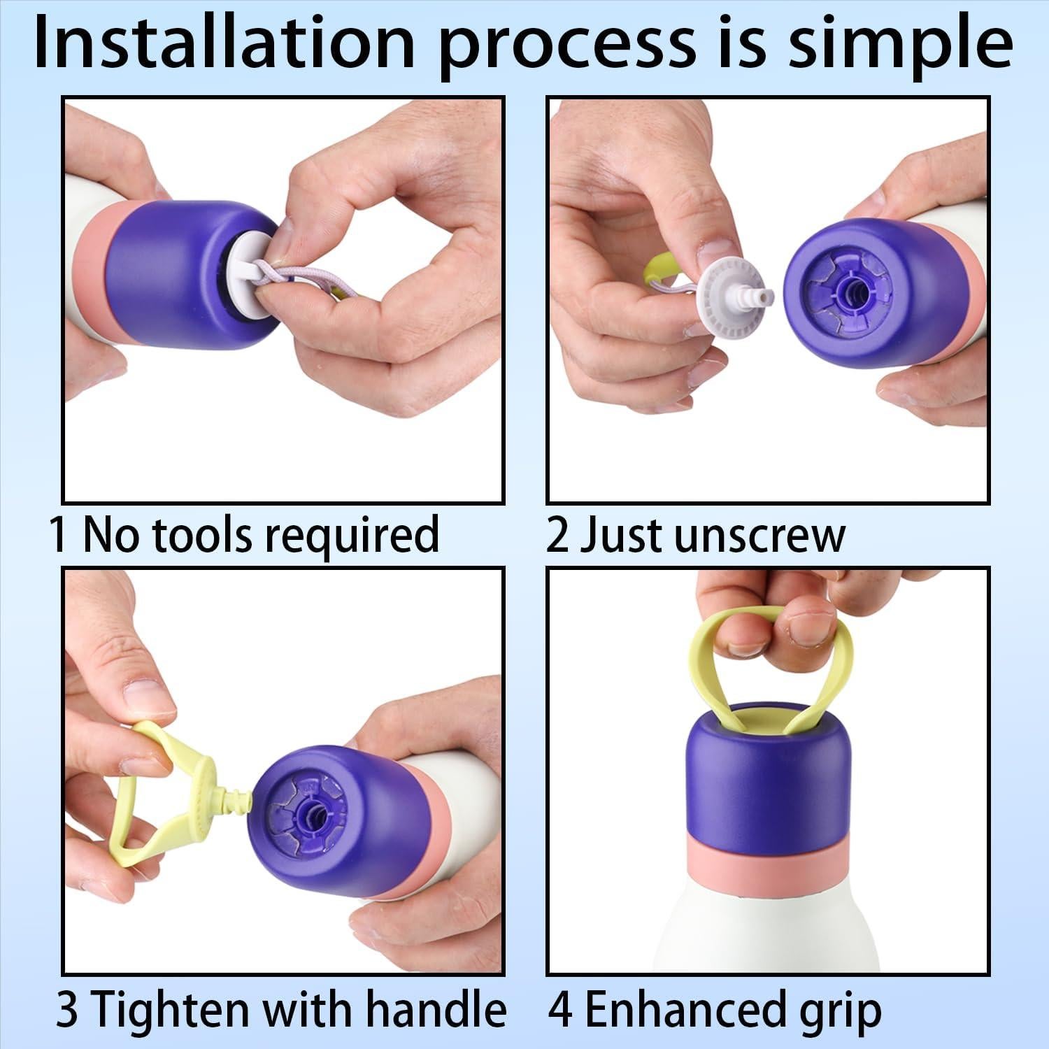 Mango de Botella de Agua Genérico 2 Pcs 0.71 L Policarbonato