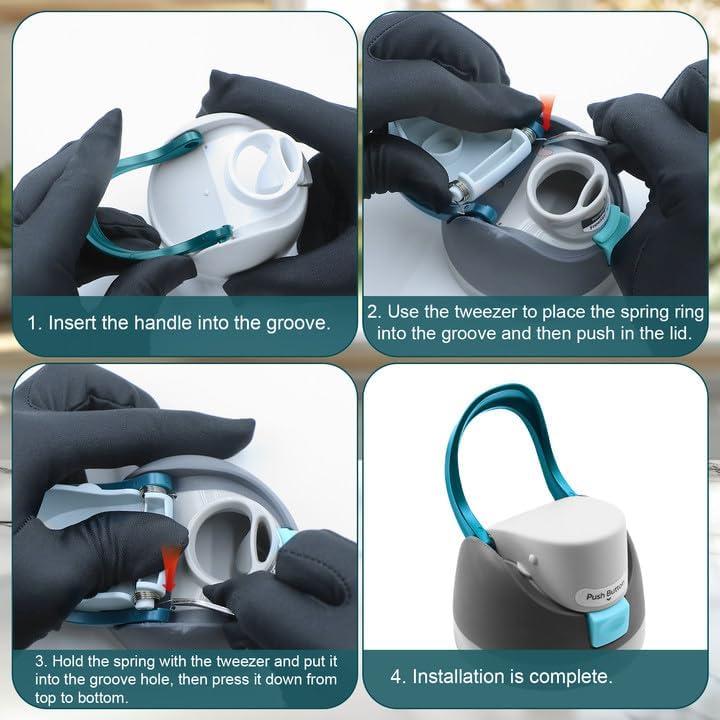 Mangos de Repuesto para Botellas Owala 24oz 32oz JTJEI - 2 Piezas Color Denim