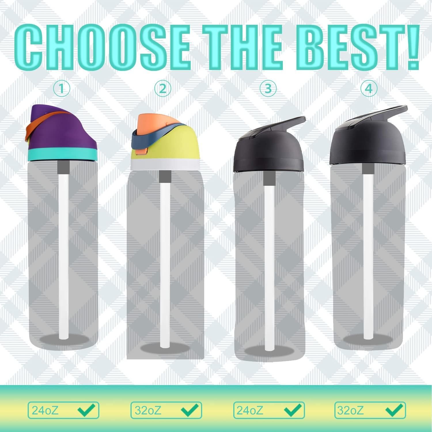 6 Pajitas Reutilizables Owala FreeSip + Cepillo de Limpieza