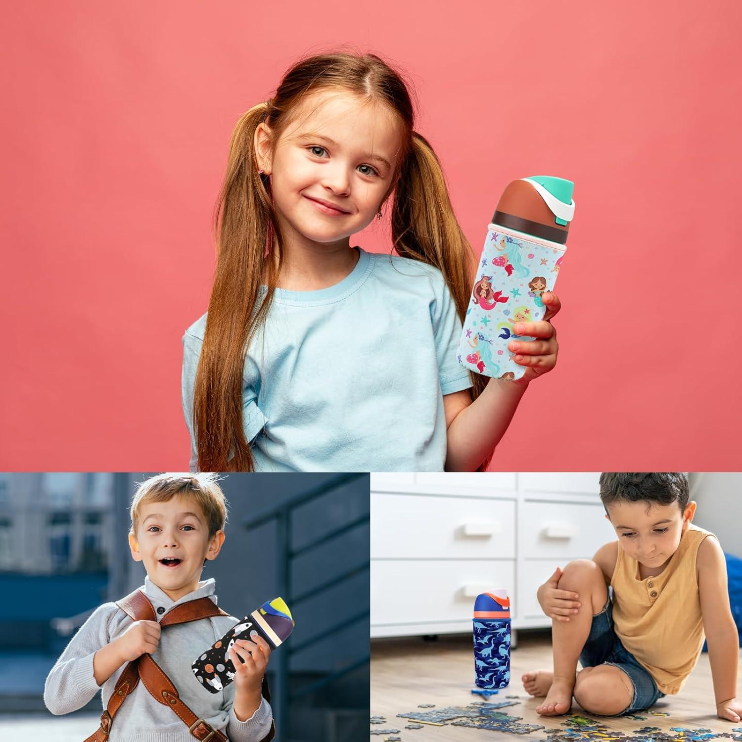 Funda Neopreno Amintiri para Owala Kids 16oz Cereza y Fresa