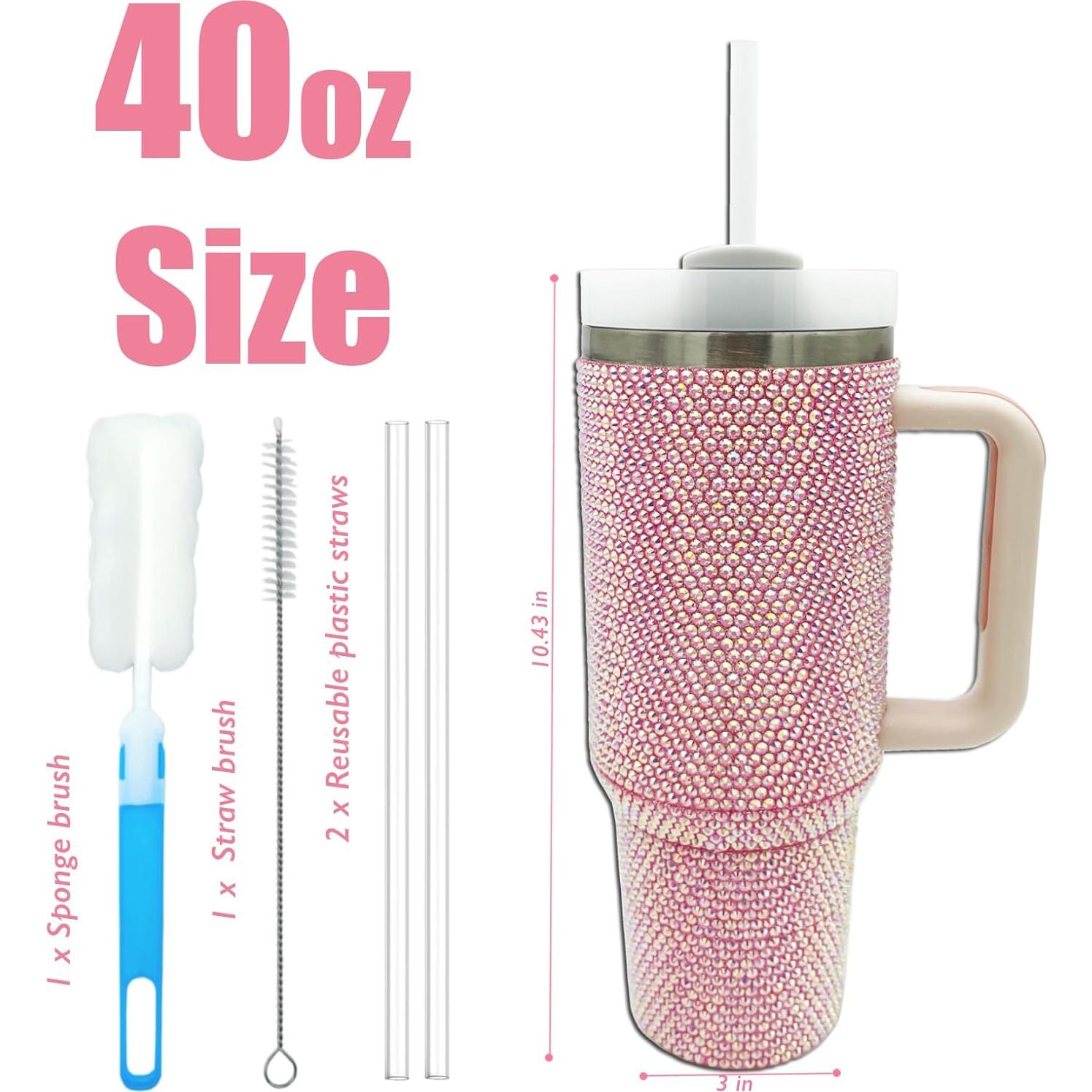 Vaso Térmico de Acero Inoxidable 1.18L XMYAINA Rosa Claro