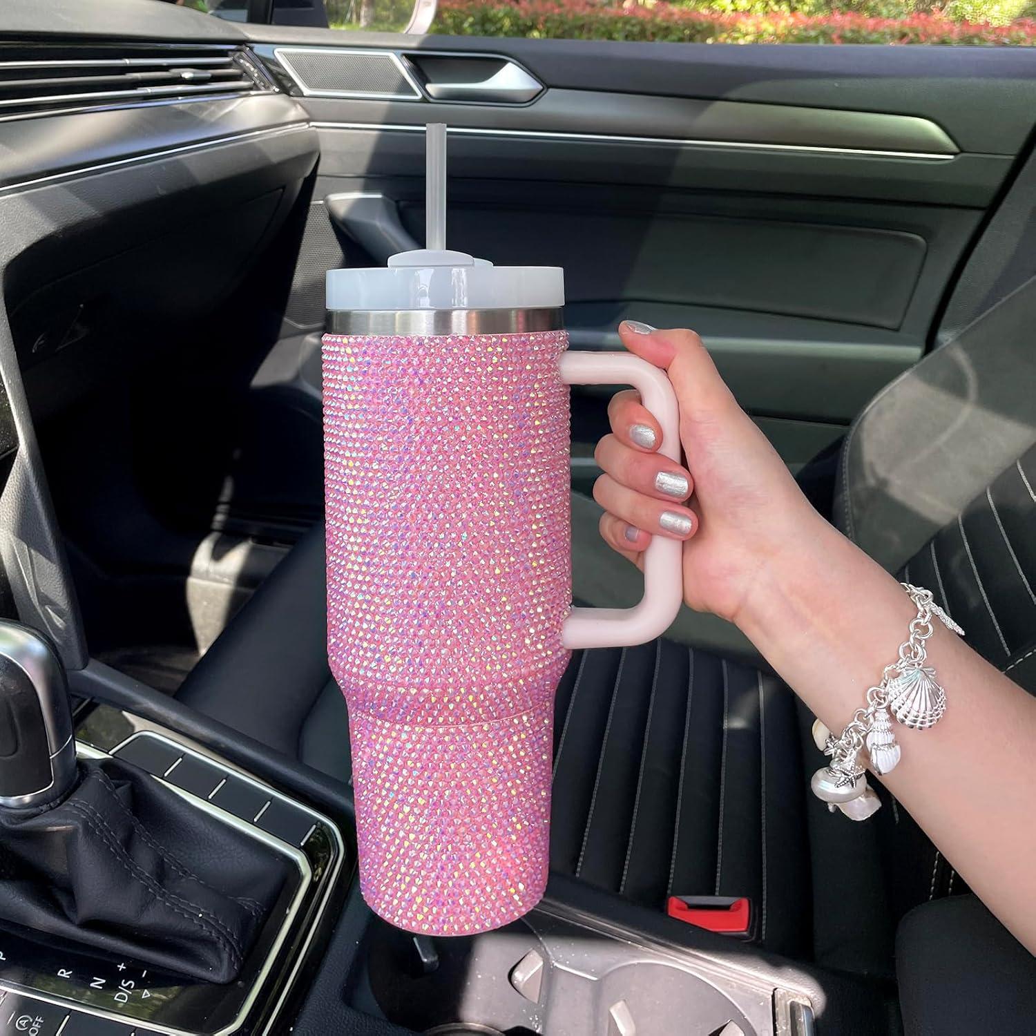 Vaso Térmico de Acero Inoxidable 1.18L XMYAINA Rosa Claro