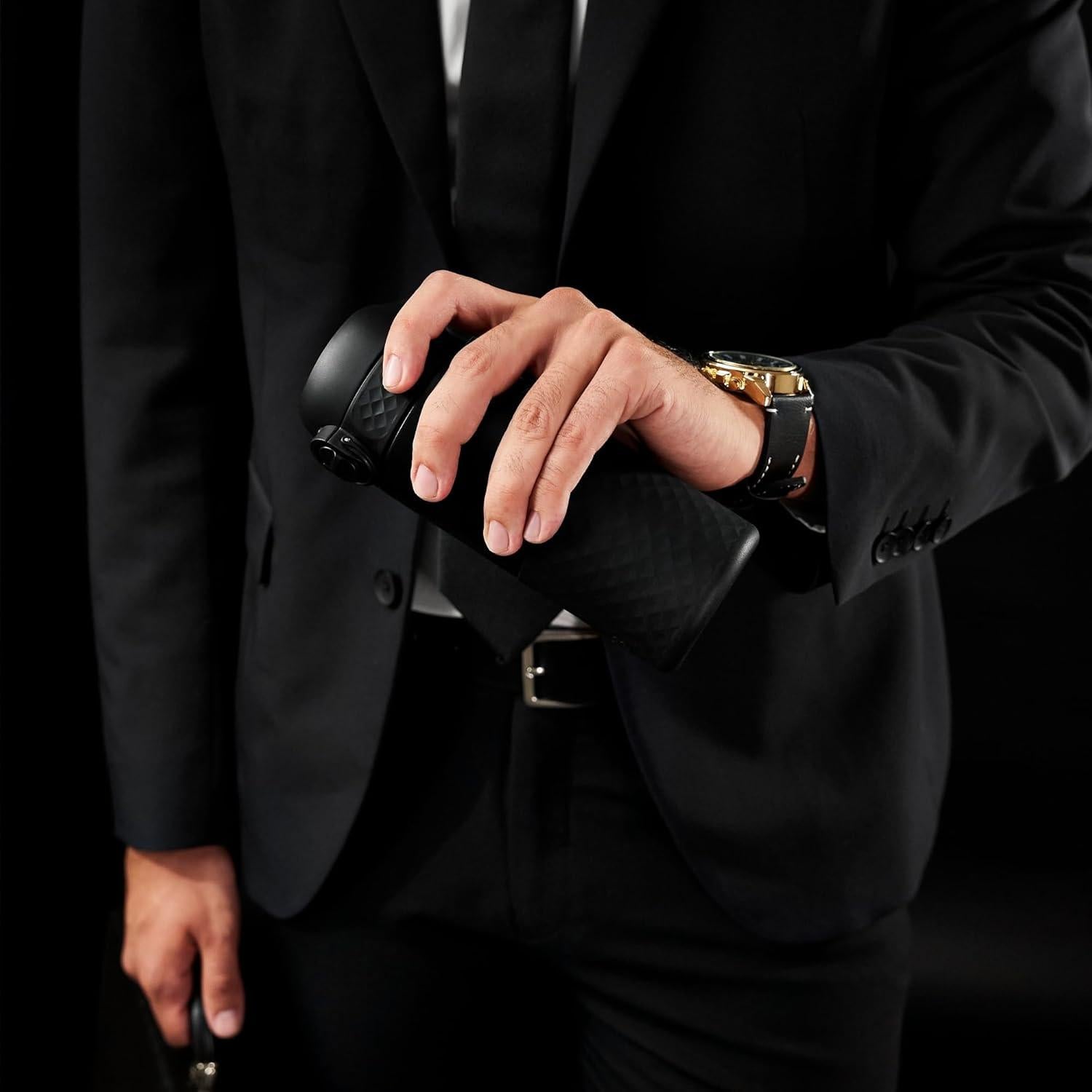 Taza de Viaje Ion8 HotShot 360 ml Acero Inoxidable Negra