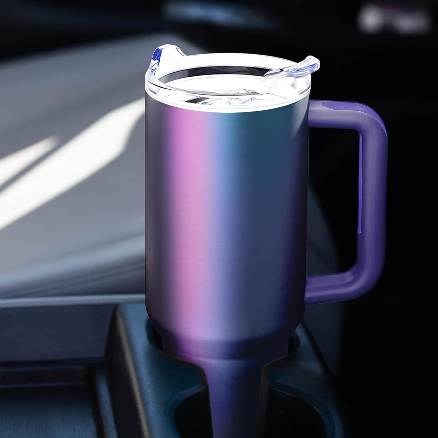 Vaso aislado 40 oz Greatyos con tapa y popote - Acero inoxidable