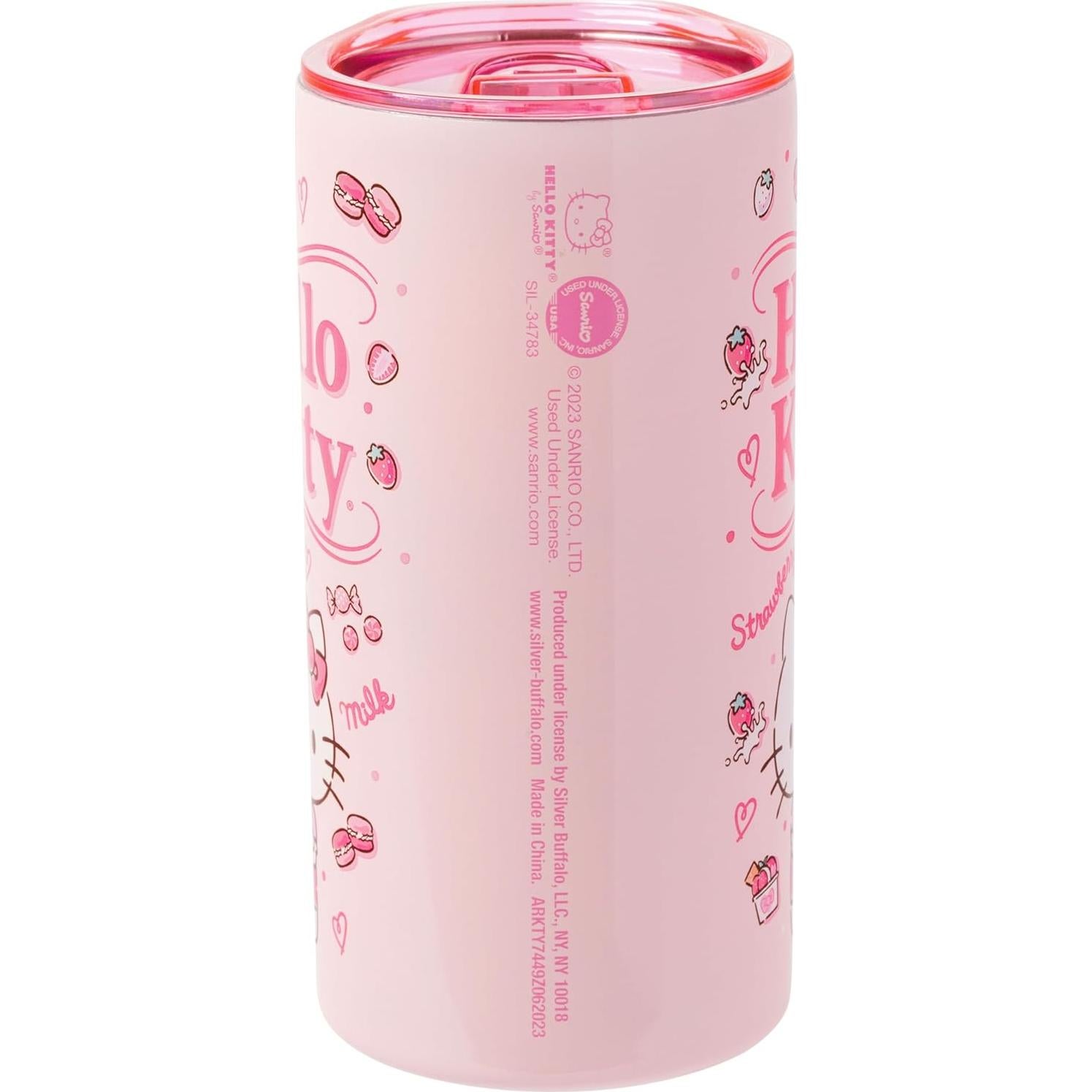 Taza de Viaje de Acero Inoxidable Hello Kitty 15 Oz Rosa
