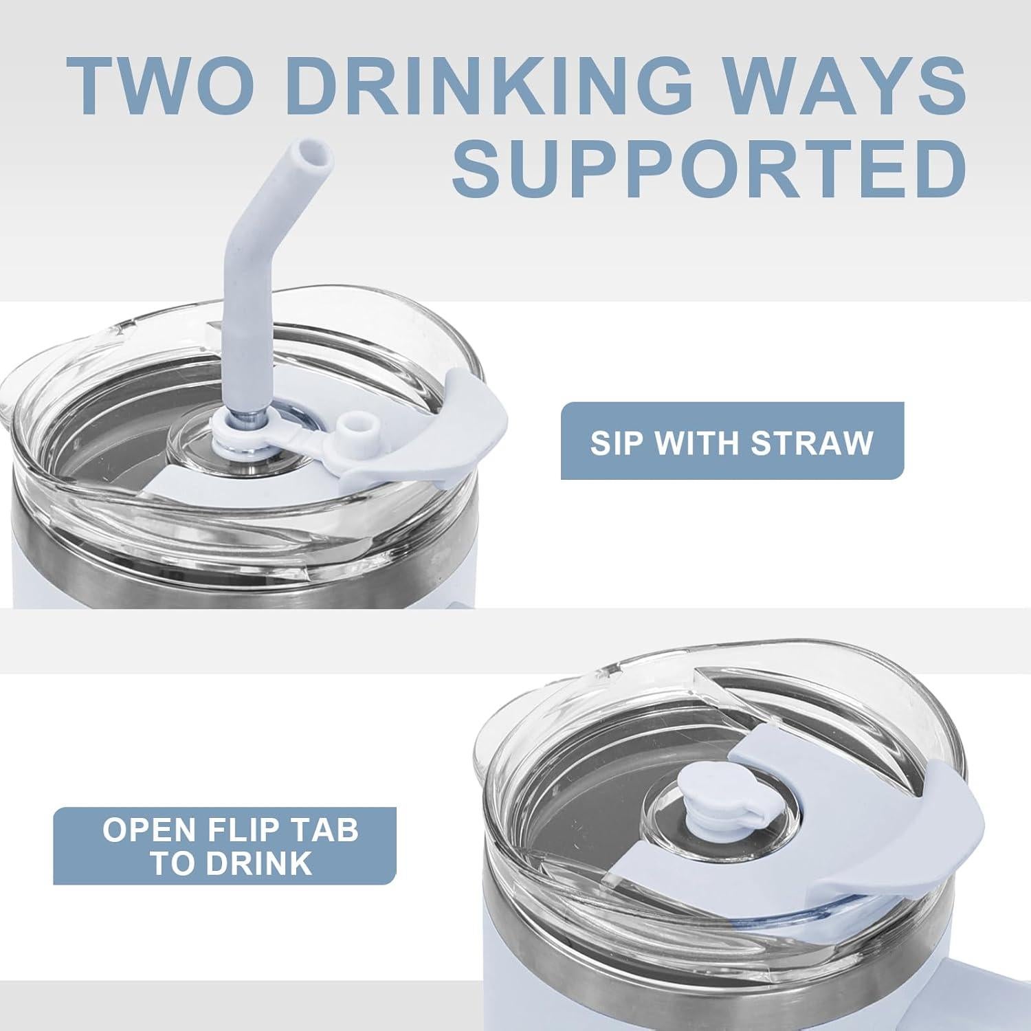 Taza aislada de 1.18 L Tamarac con asa y tapa a prueba de fugas