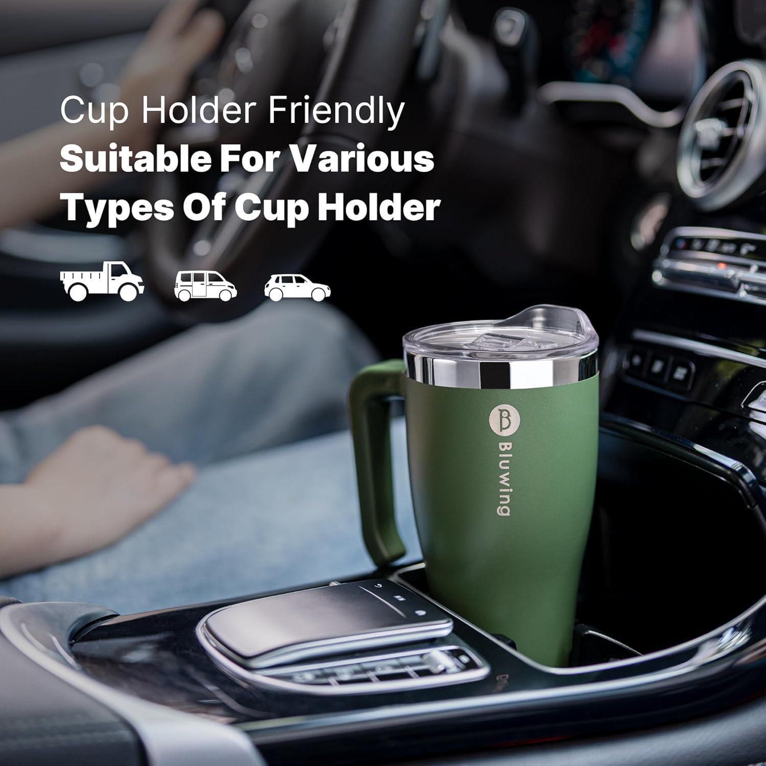 Taza de viaje 30 oz Bluwing Rosa Bebé a prueba de derrames