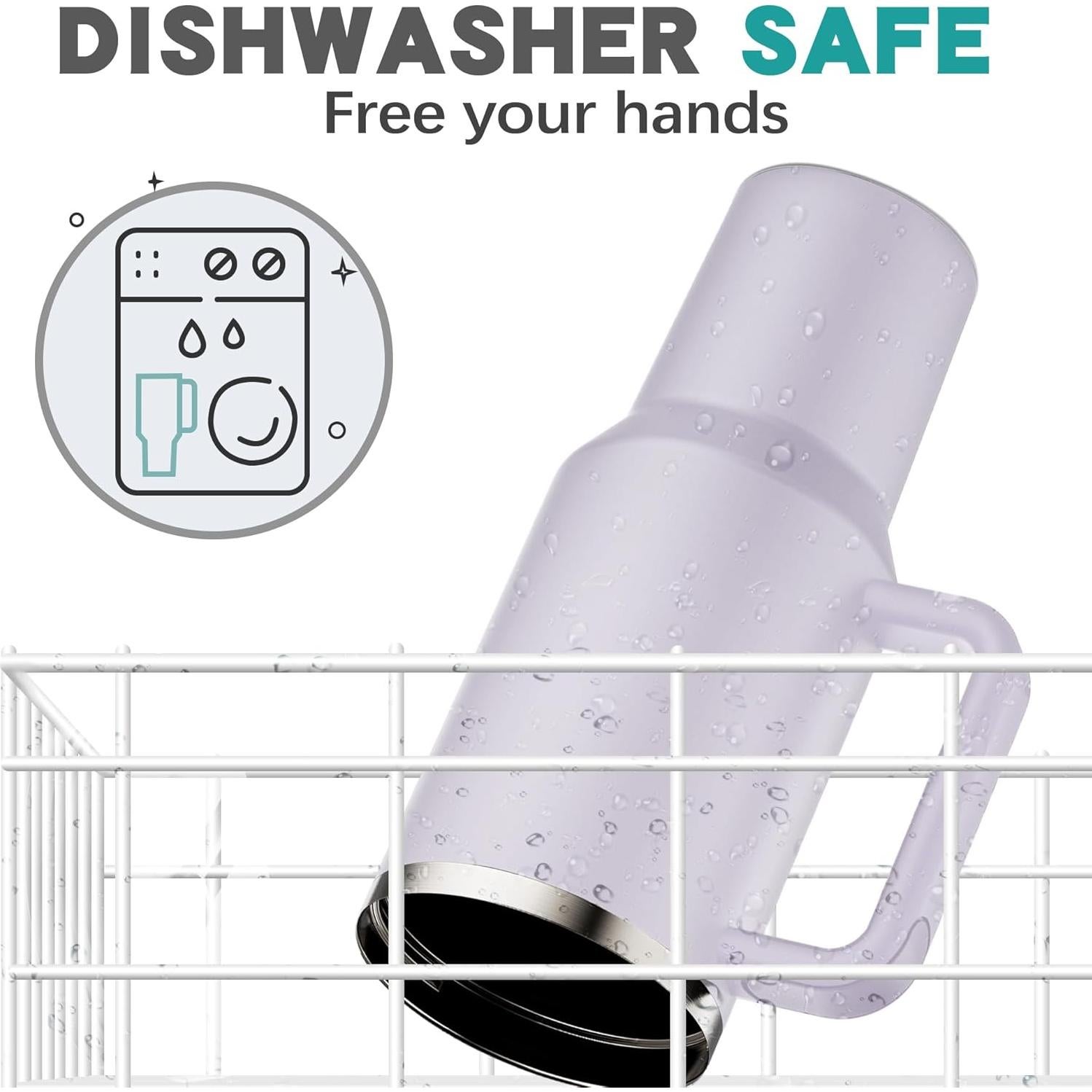 Taza de viaje 40 oz Greatyos con popote plegable Orquídea