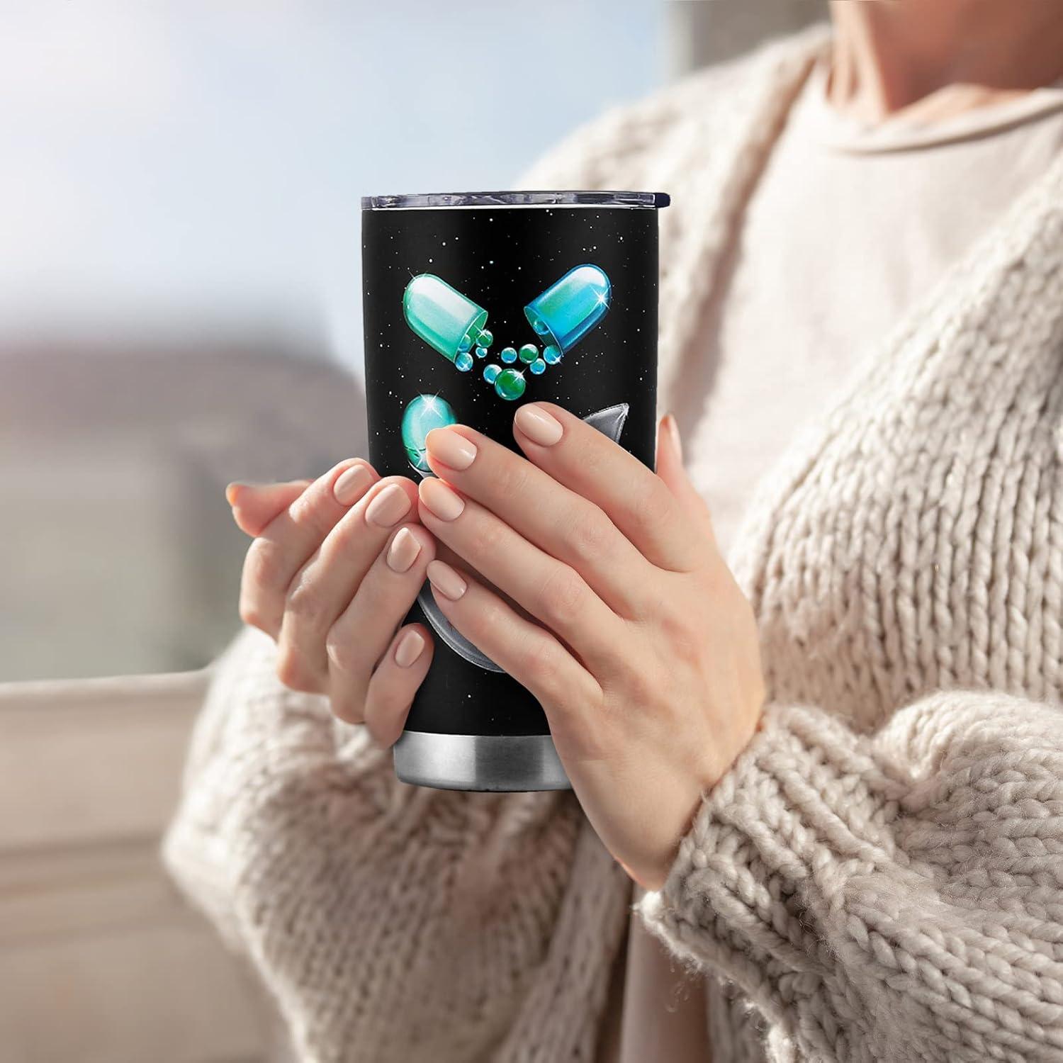 Taza de Viaje Aislada Kwsnatel 20 oz para Farmacéuticos