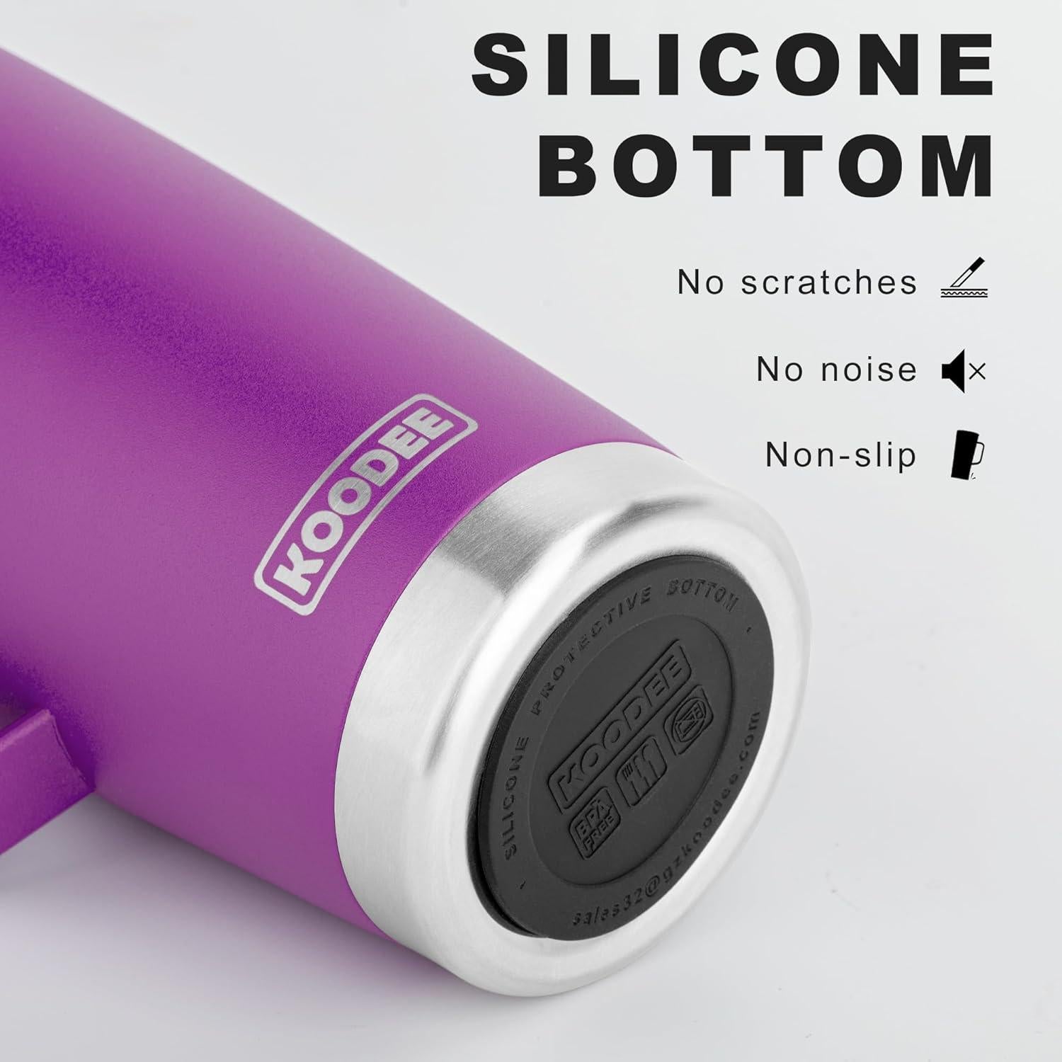 Taza de Café Aislada koodee 590 ml Acero Inoxidable Púrpura