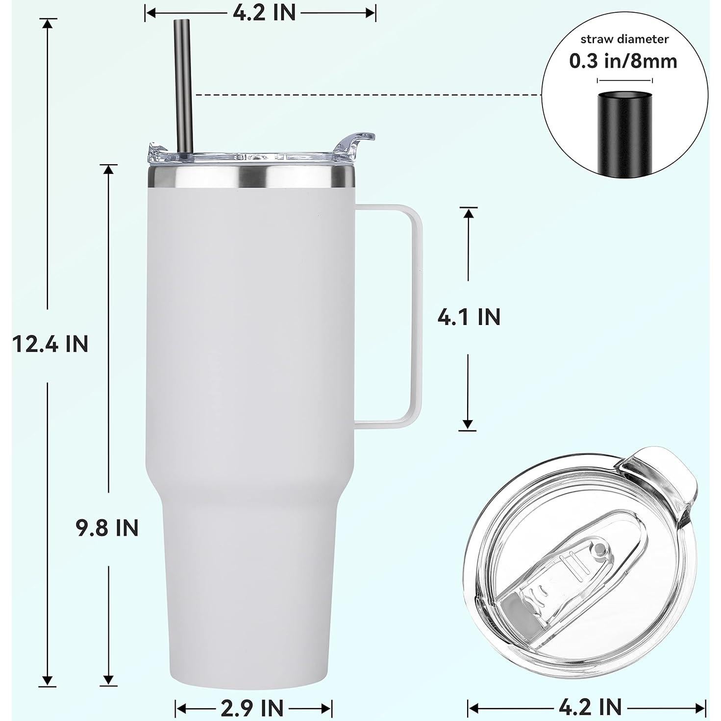 Vaso Aislado de Acero Inoxidable 40 oz HASLE OUTFITTERS Blanco
