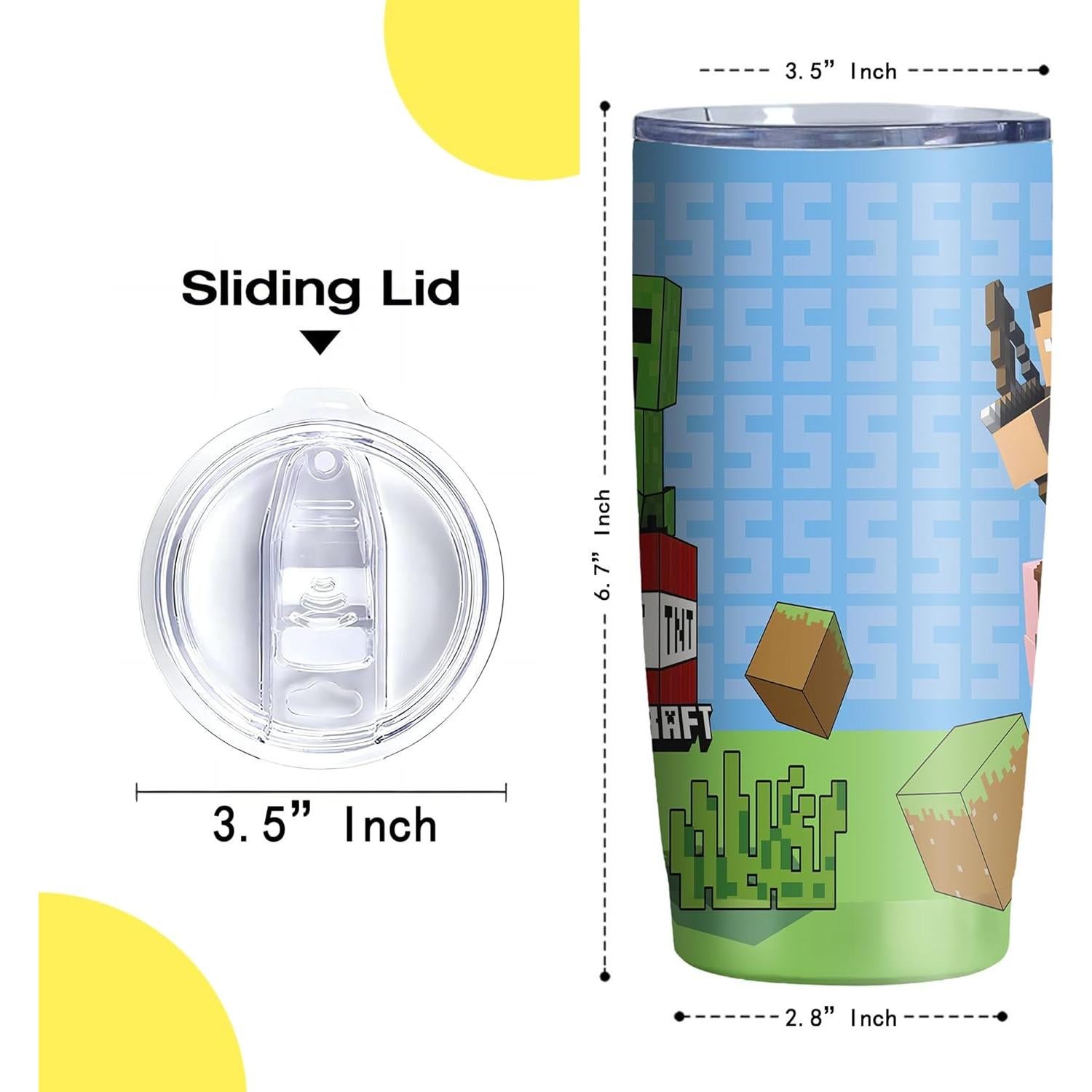 Vaso de Acero Inoxidable 20 Oz Stylonem Aislado con Popote