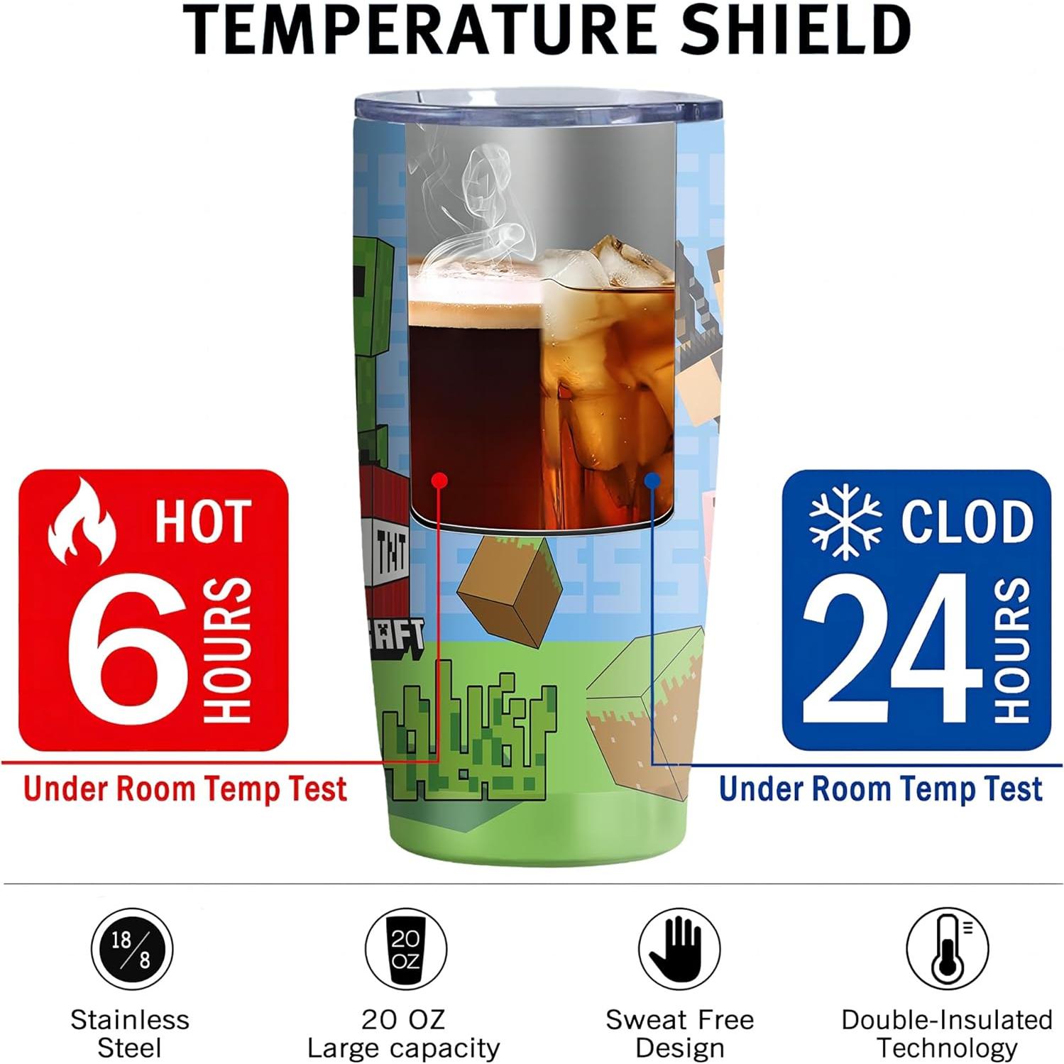 Vaso de Acero Inoxidable 20 Oz Stylonem Aislado con Popote