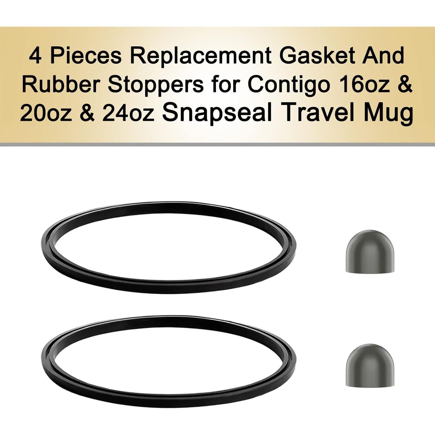 Juntas y Tapones de Reemplazo BOSORIO para Vaso Contigo 16oz y 20oz