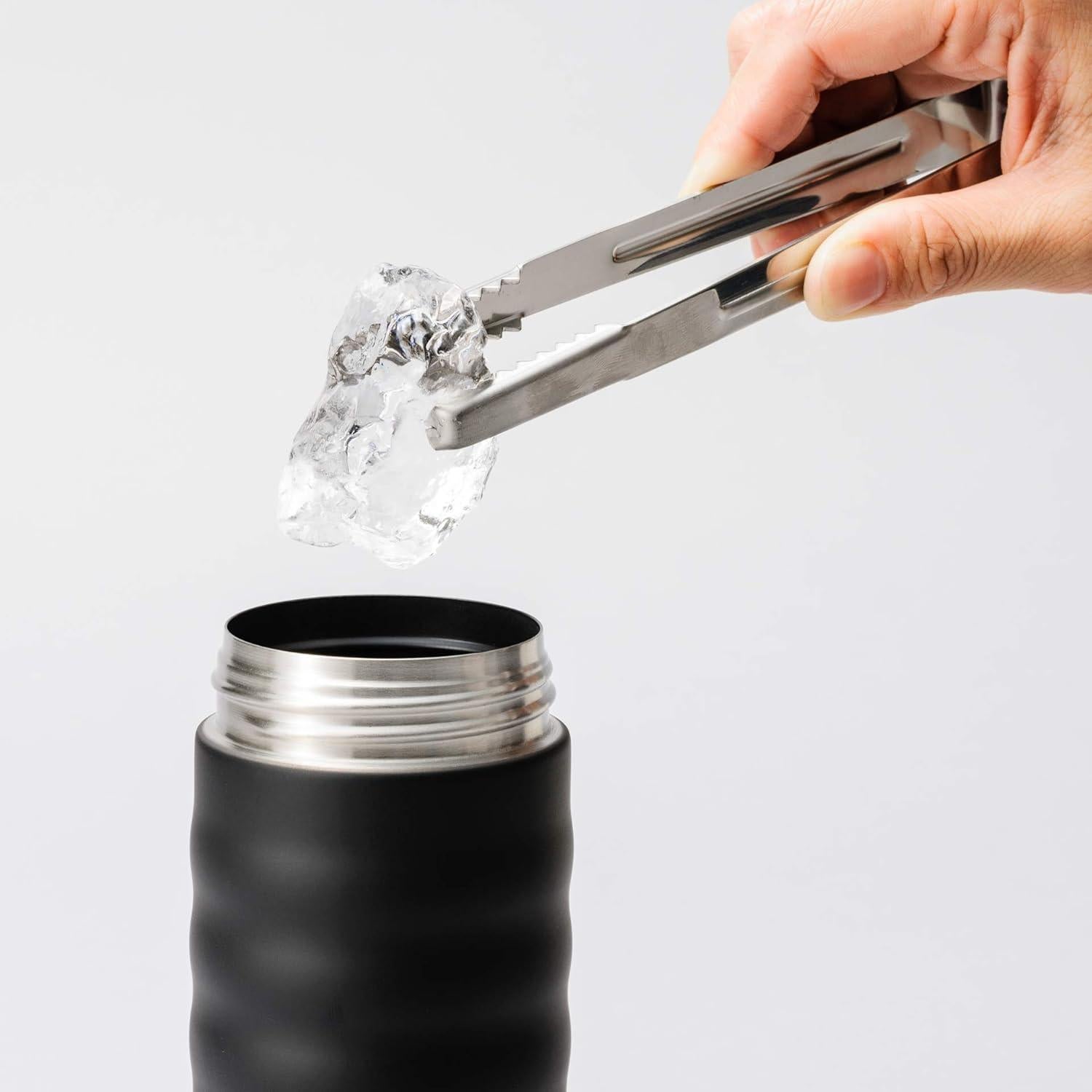 Taza de Viaje Kyocera Giratoria 500ml Acero Inoxidable Negro